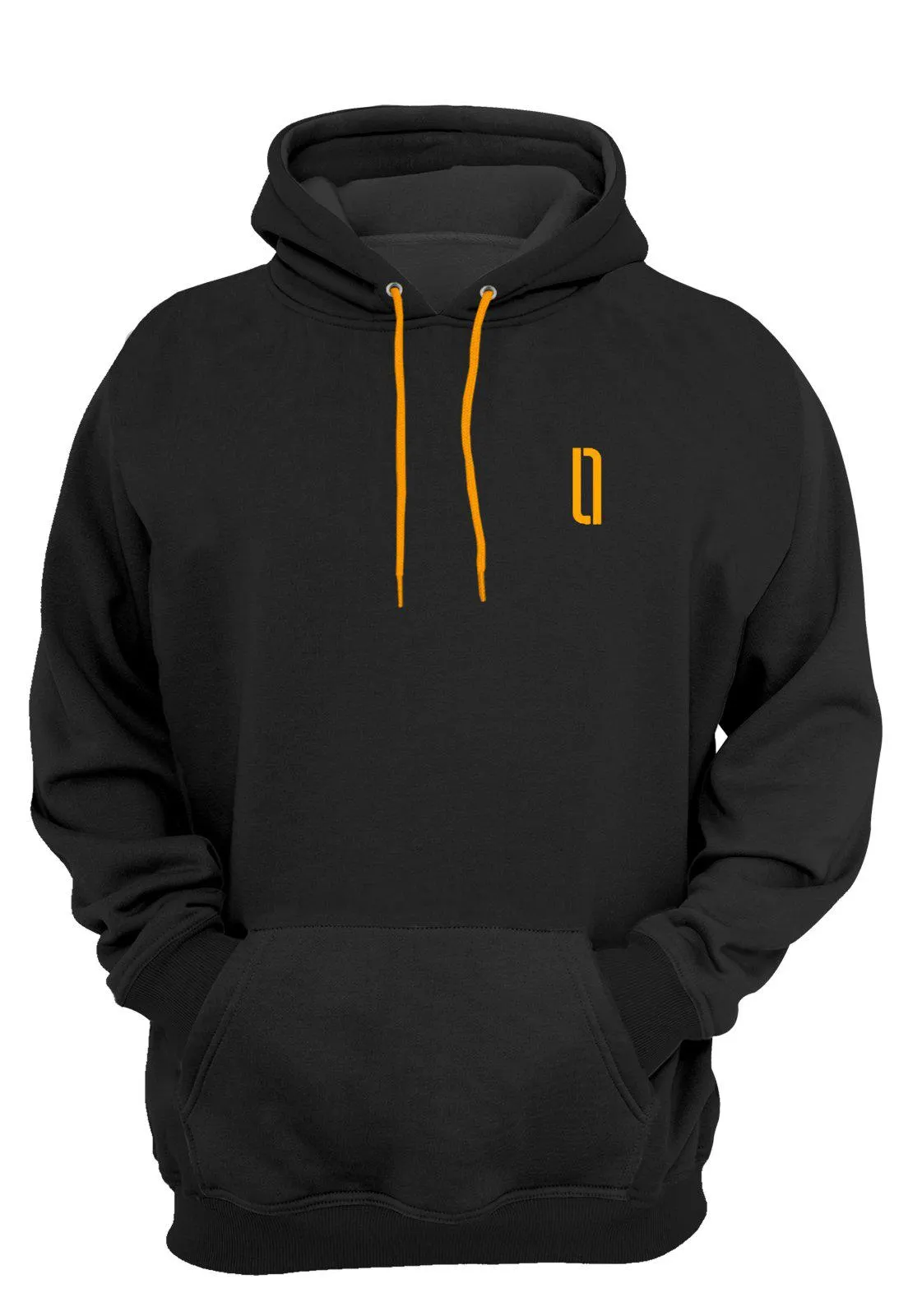 Moletom Estampado Lucas Lunny Neon Casual Canguru Laranja