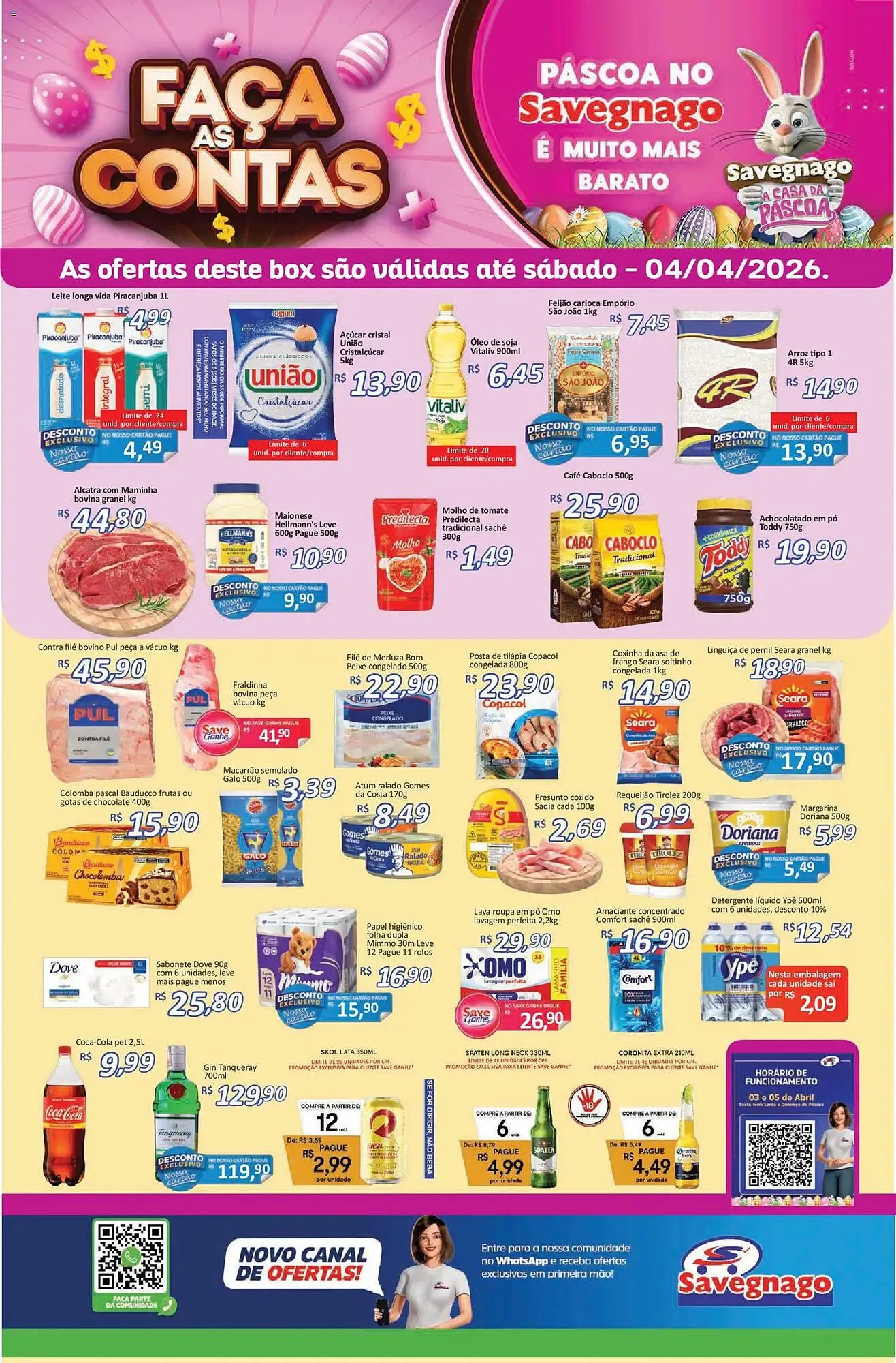 Encarte de Catálogo Supermercados Savegnago 2 de abril até 6 de abril 2026 - Pagina 1