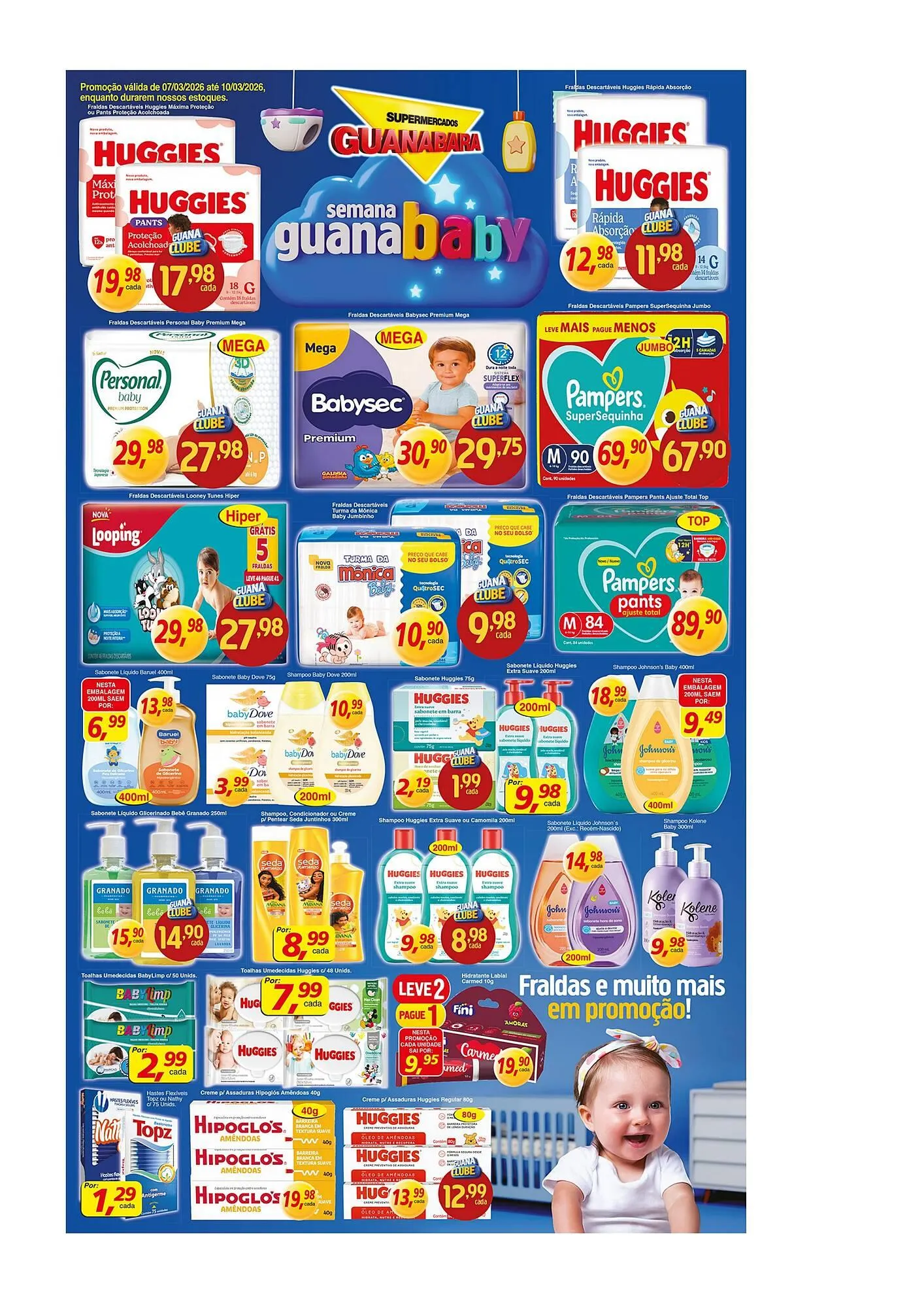 Encarte de Encarte Supermercados Guanabara 7 de março até 10 de março 2026 - Pagina 11