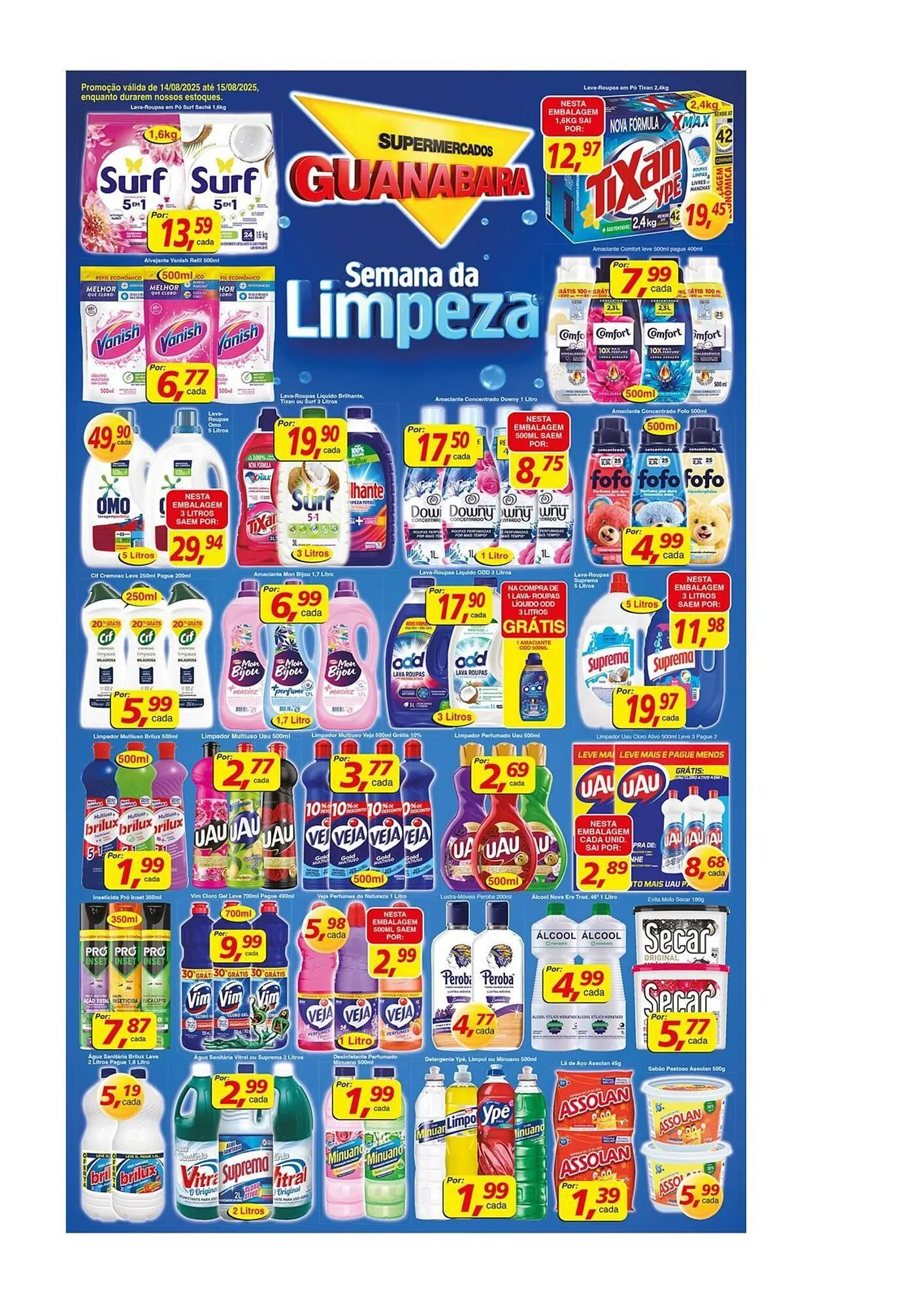Encarte de Catálogo Supermercados Guanabara 14 de agosto até 15 de agosto 2025 - Pagina 12