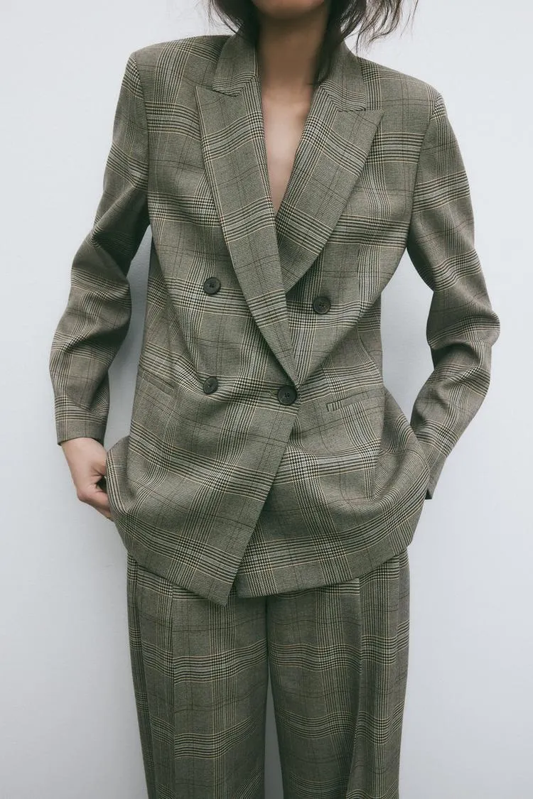 BLAZER CRUZADO XADREZ