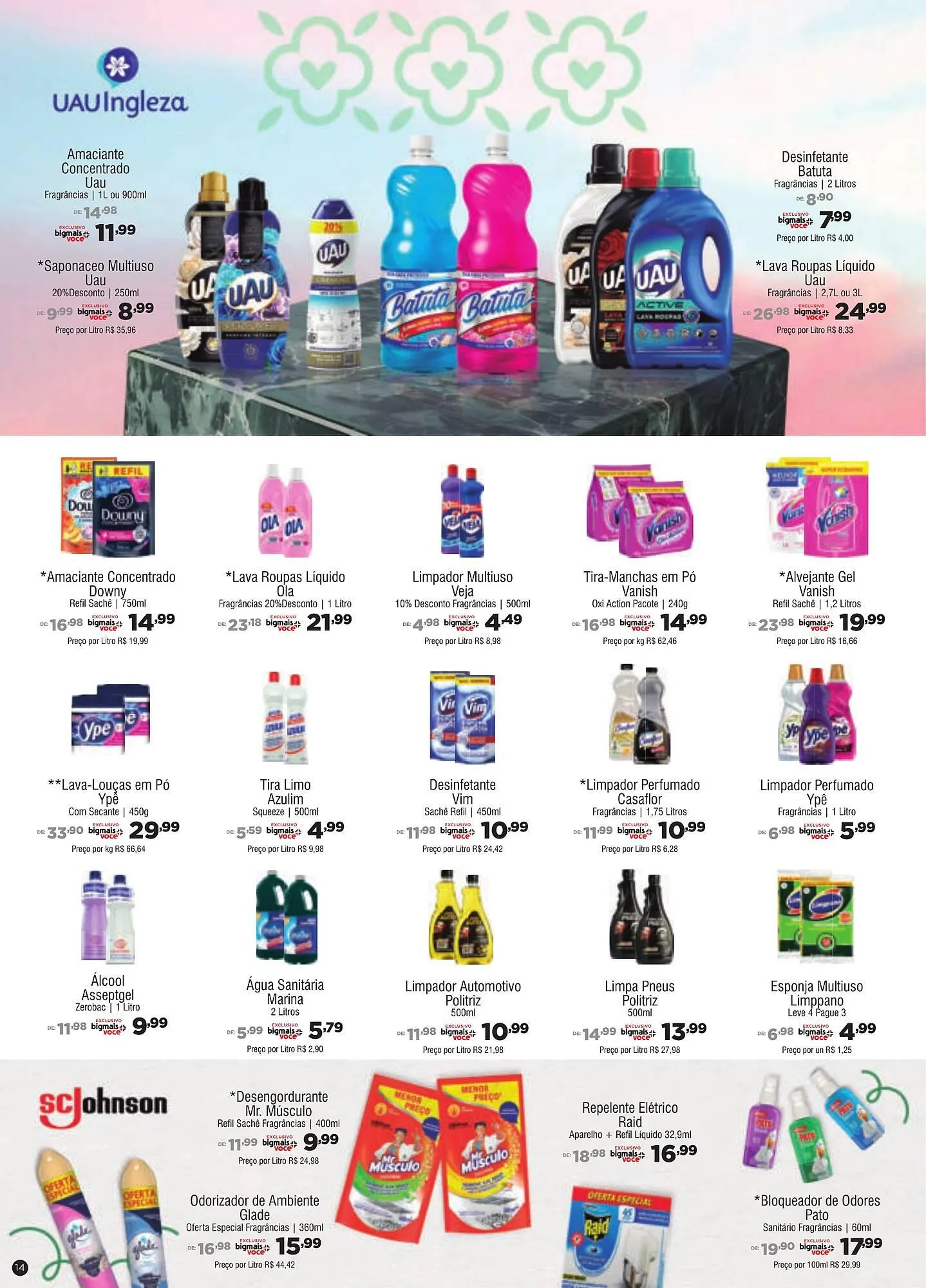 Encarte de Catálogo Big Mais Supermercados 7 de abril até 5 de maio 2026 - Pagina 14