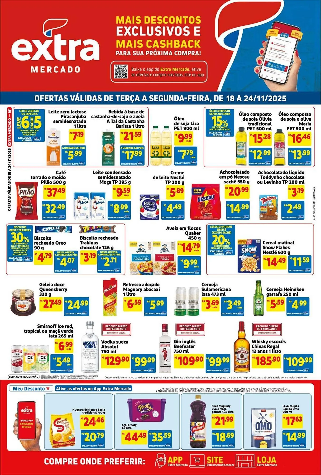 Encarte de Encarte Mercado Extra 18 de novembro até 24 de novembro 2025 - Pagina 1