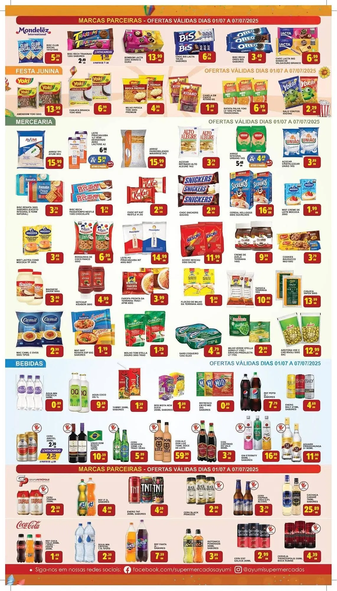 Encarte de Catálogo Ayumi Supermercados 1 de julho até 7 de julho 2025 - Pagina 3
