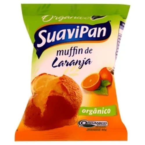 Bolinho Suavipan Muffin Orgânico Laranja 40g