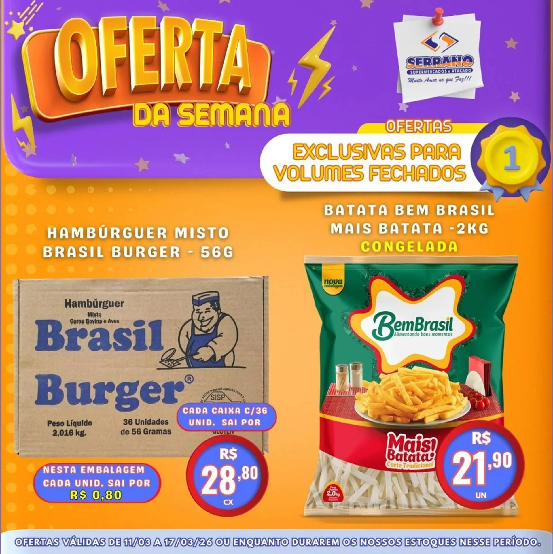 Encarte de Catálogo Serrano Supermercado 11 de março até 17 de março 2026 - Pagina 1