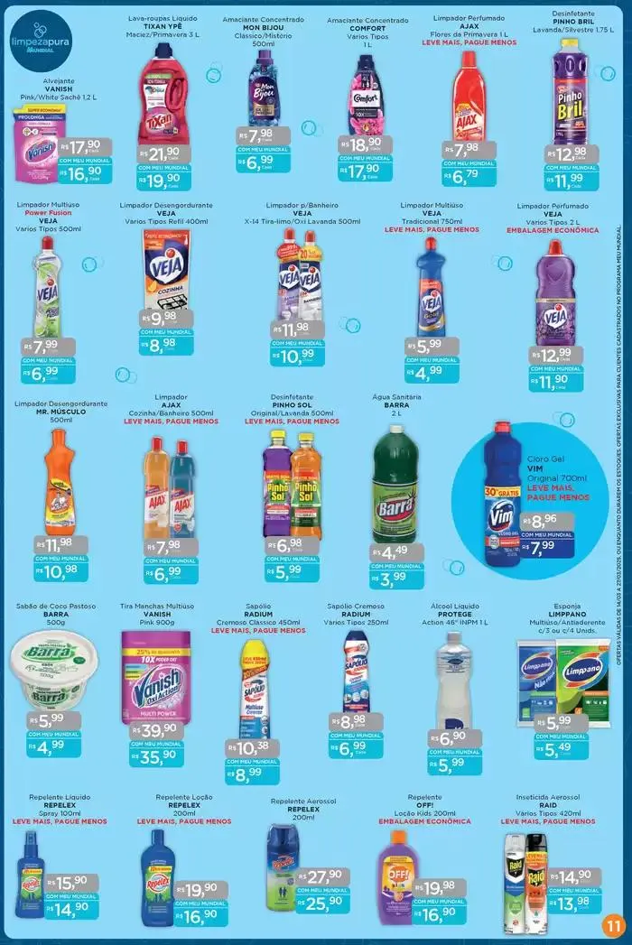 Encarte de Ofertas Supermercados Mundial 14 de março até 27 de março 2025 - Pagina 11