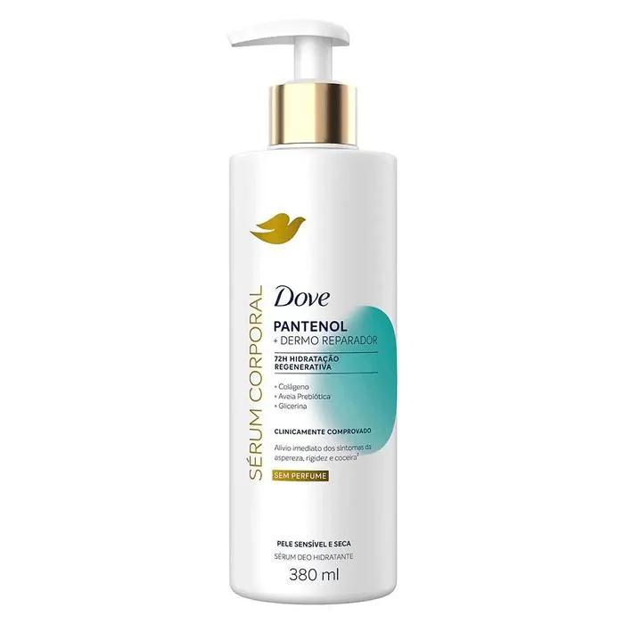 Sérum Corporal Dove Pantenol + Dermo Reparador 380ml