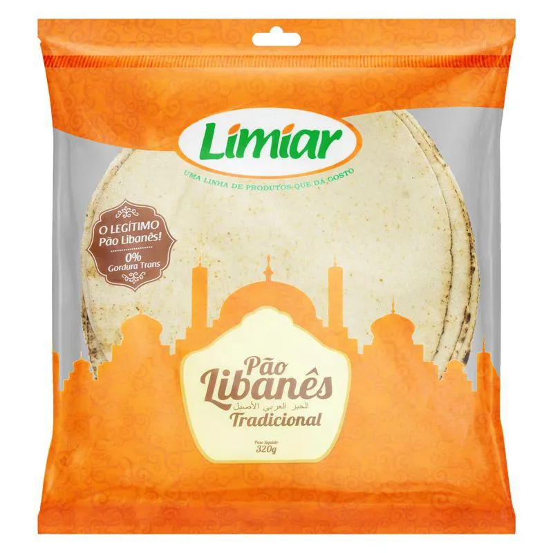 Pão Libanês Limiar Tradicional 320g