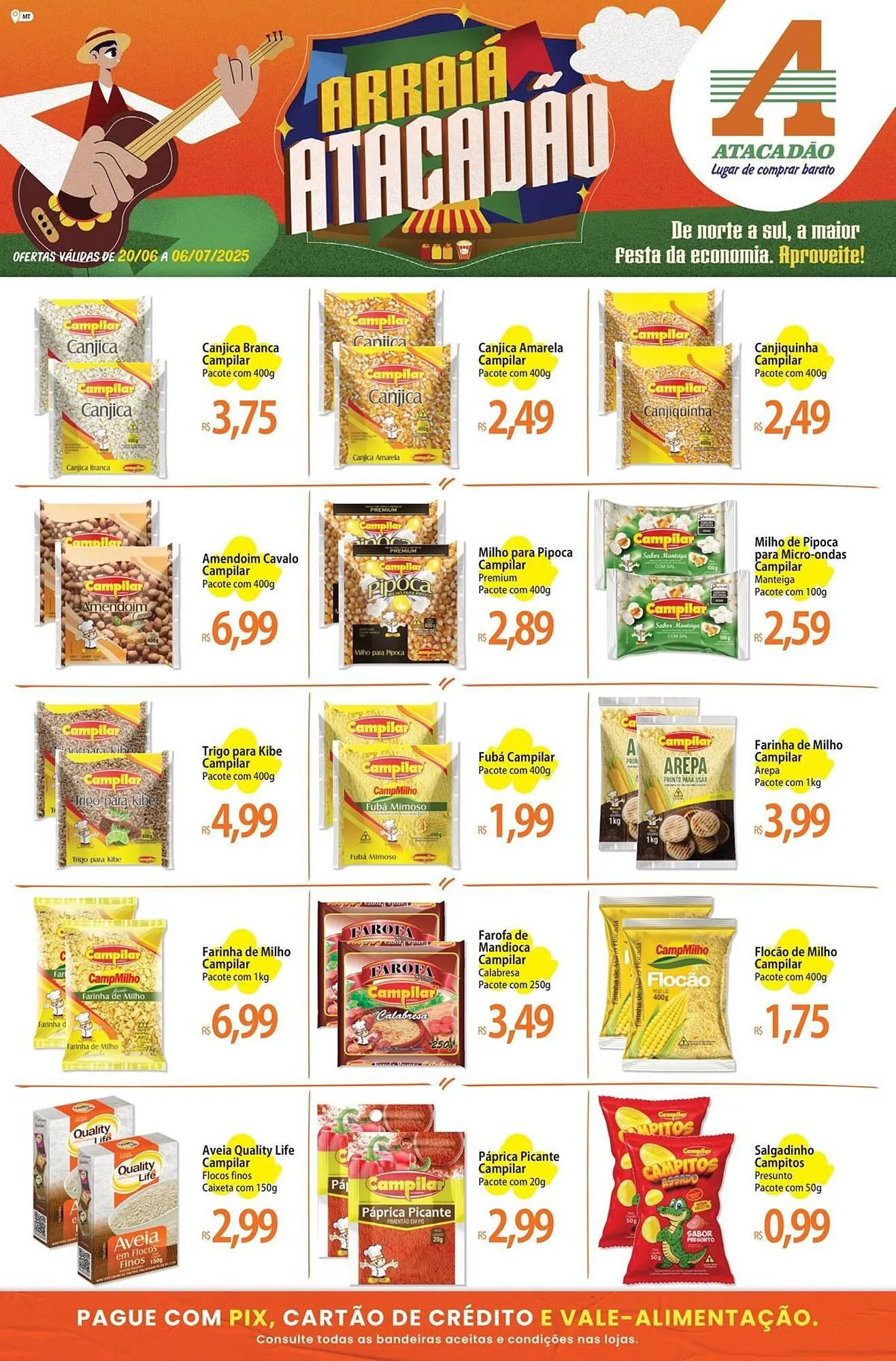 Encarte de Catálogo Atacadão 20 de junho até 6 de julho 2025 - Pagina 1