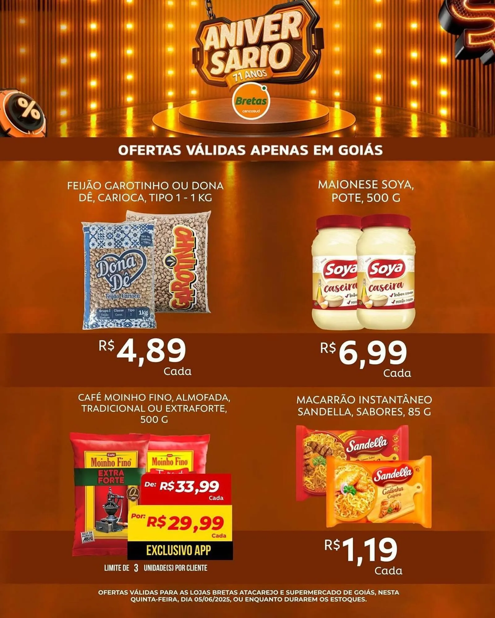 Encarte de Catálogo Supermercados Bretas 5 de junho até 8 de junho 2025 - Pagina 7