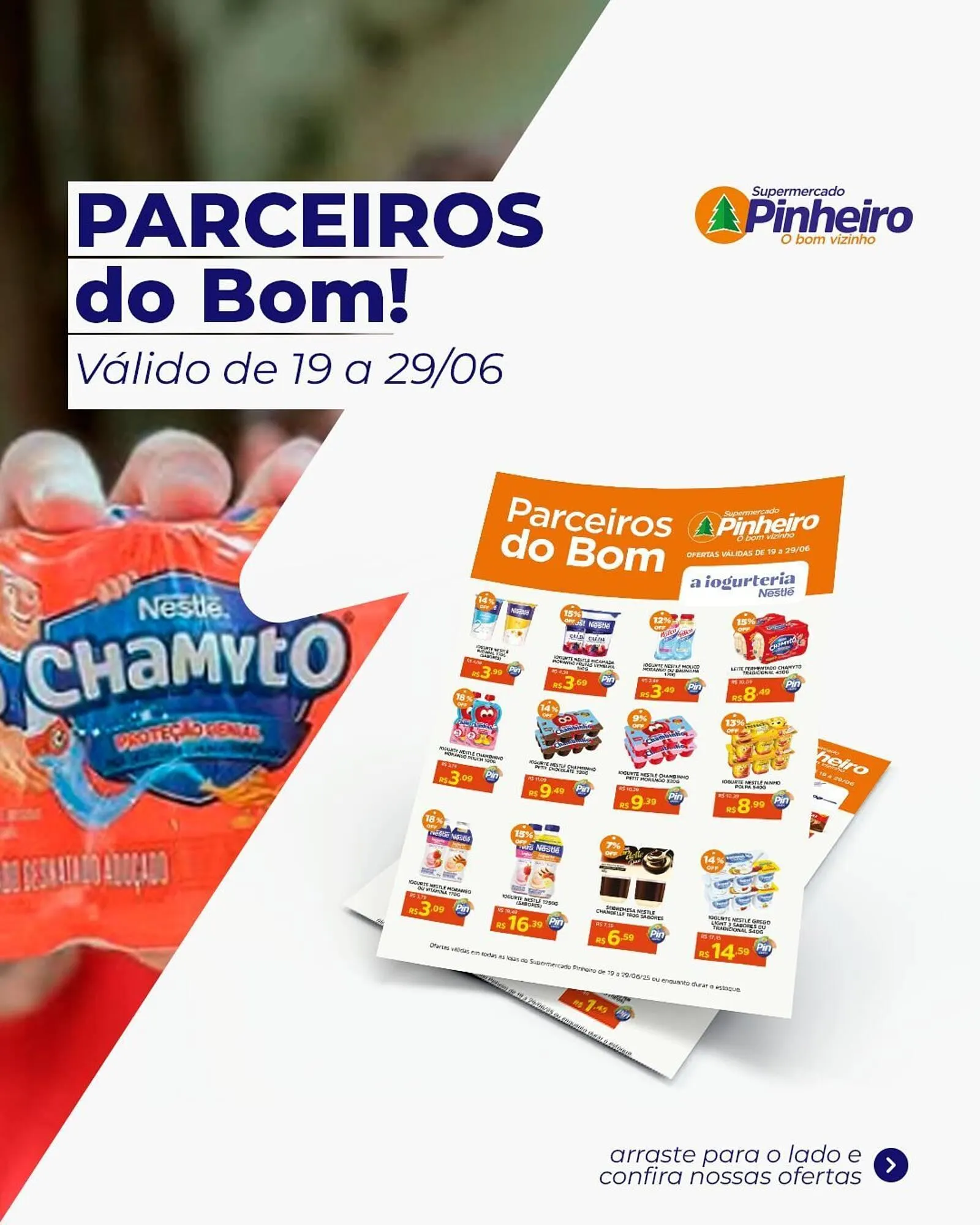 Encarte de Catálogo Pinheiro Supermercado 19 de junho até 29 de junho 2025 - Pagina 1