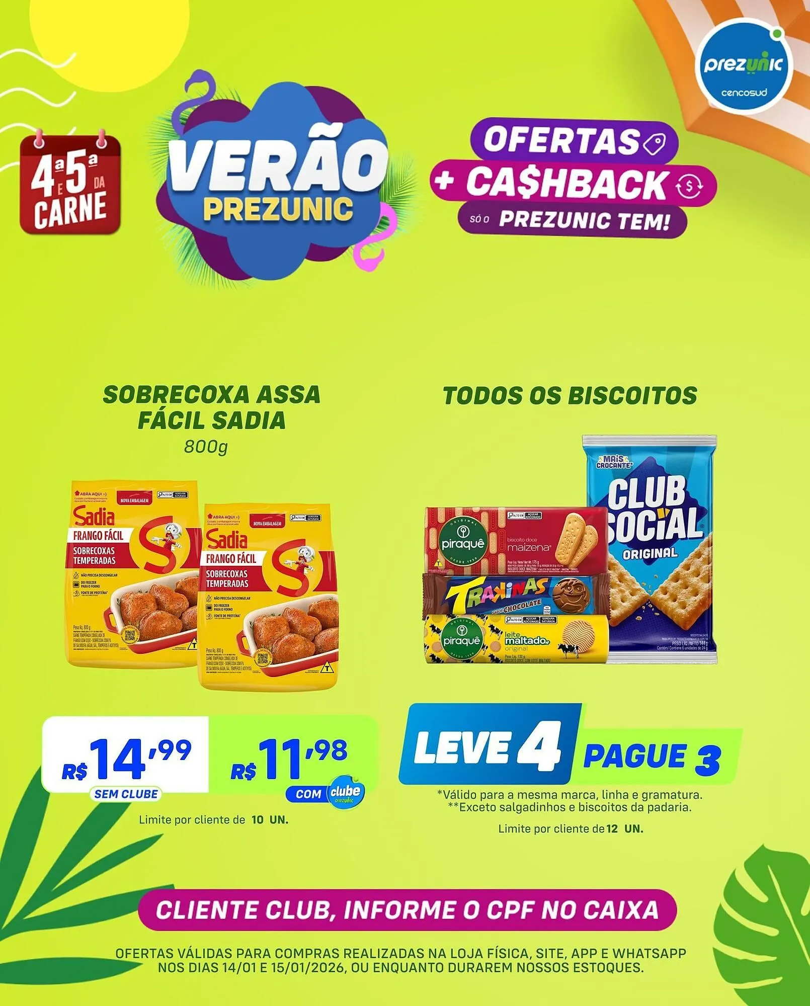 Encarte de Encarte Prezunic 14 de janeiro até 15 de janeiro 2026 - Pagina 4