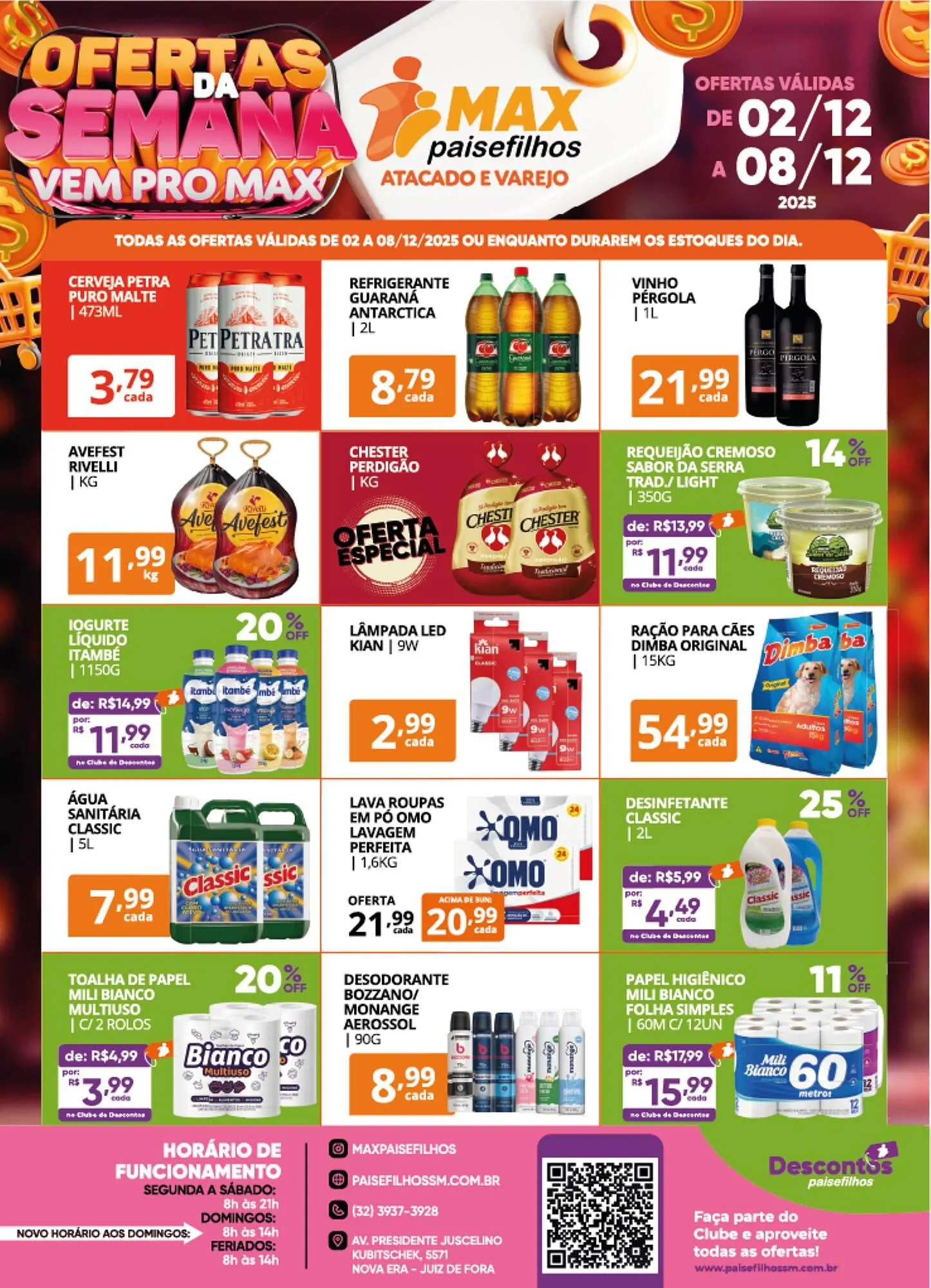 Encarte de Catálogo Pais e Filhos Supermercados 2 de dezembro até 8 de dezembro 2025 - Pagina 2