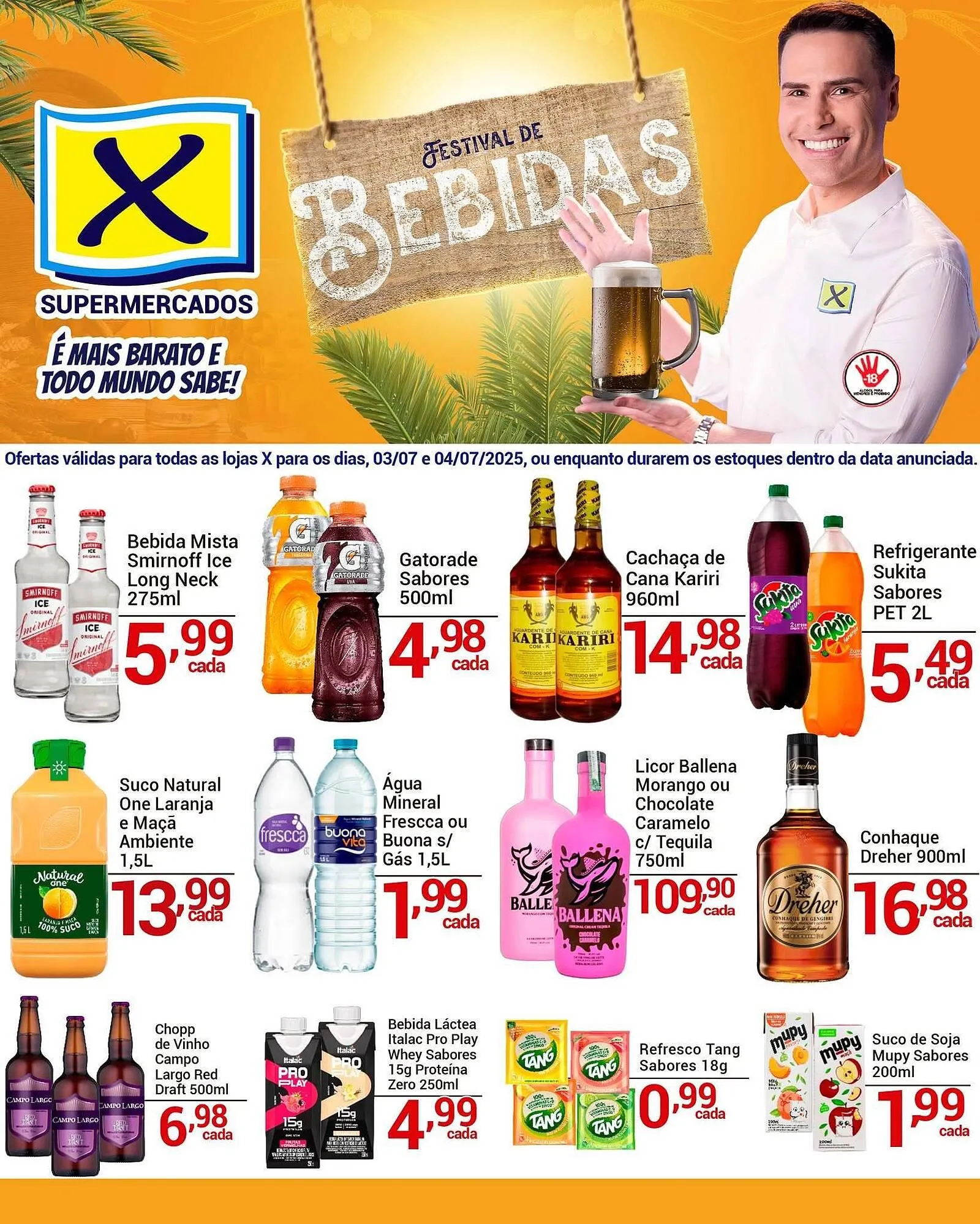 Encarte de Catálogo X Supermercados 3 de julho até 4 de julho 2025 - Pagina 2