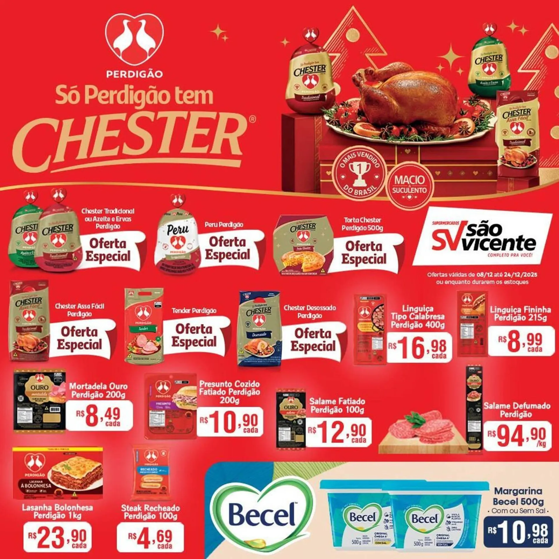 Encarte de Catálogo Supermercados São Vicente 8 de dezembro até 24 de dezembro 2025 - Pagina 1