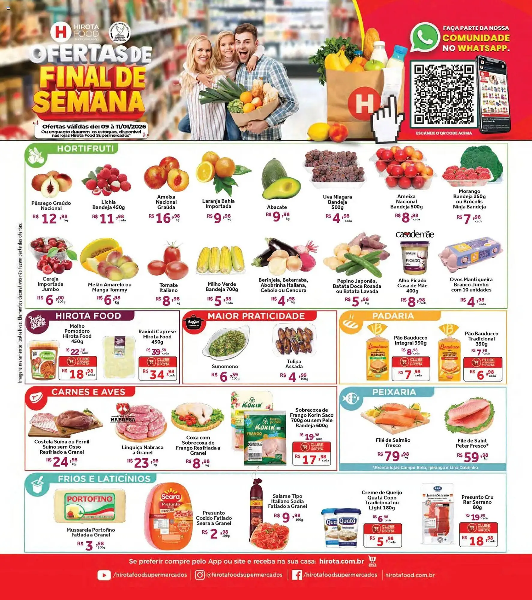 Encarte de Catálogo Hirota Food Supermercado 9 de janeiro até 11 de janeiro 2026 - Pagina 1