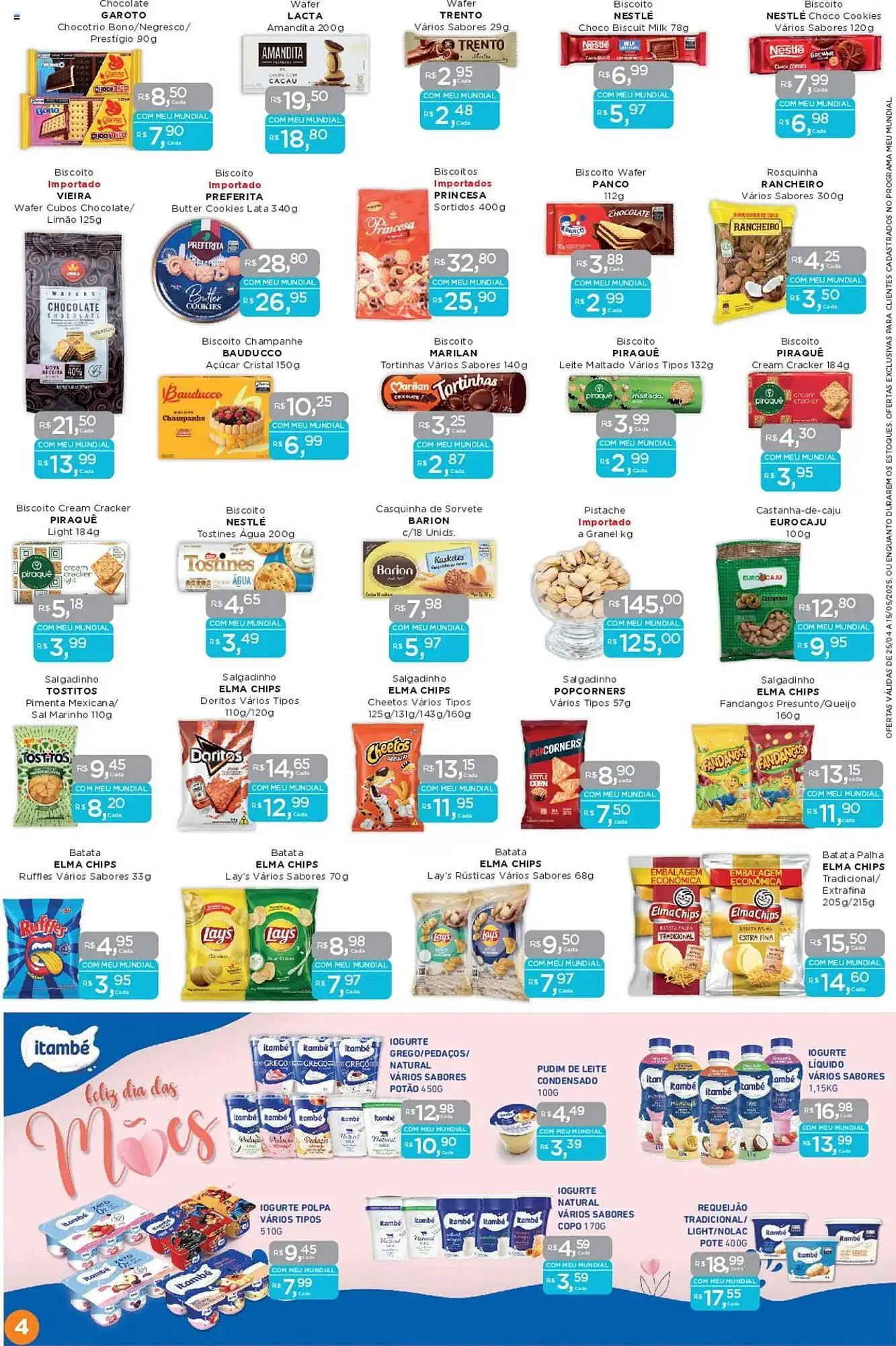 Encarte de Catálogo Supermercados Mundial 25 de abril até 15 de maio 2025 - Pagina 4