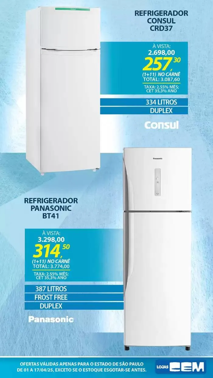 Encarte de Encarte Lojas Cem 3 de abril até 17 de abril 2025 - Pagina 33