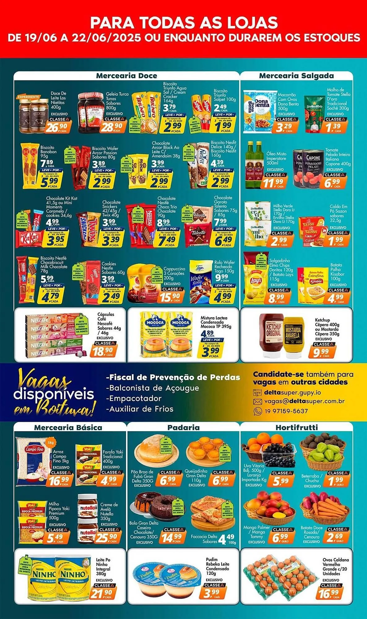 Encarte de Catálogo Delta Supermercados 19 de junho até 22 de junho 2025 - Pagina 1