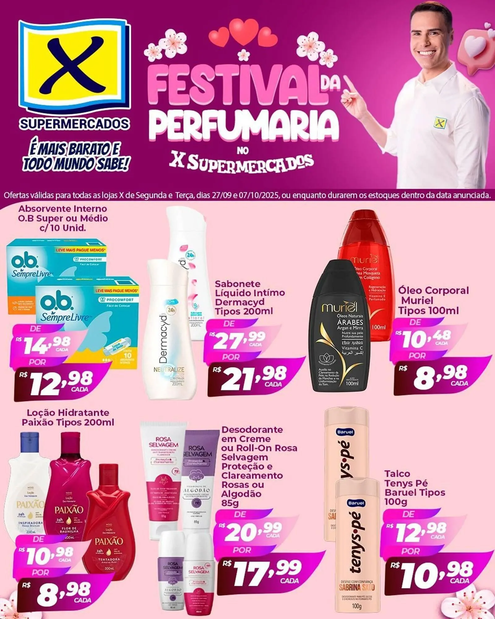 Encarte de Folheto X Supermercados 29 de setembro até 7 de outubro 2025 - Pagina 1