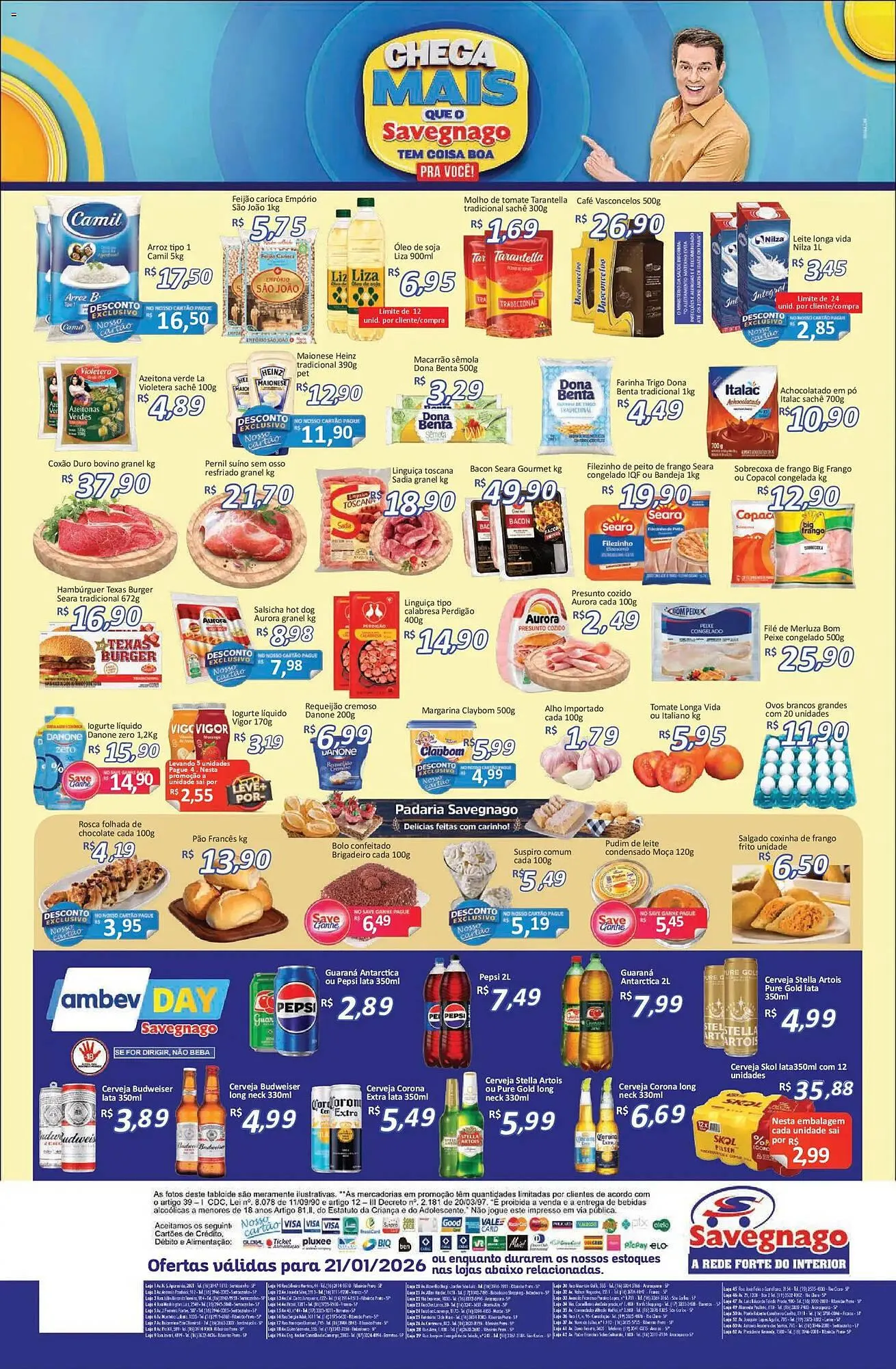 Encarte de Catálogo Supermercados Savegnago 21 de janeiro até 22 de janeiro 2026 - Pagina 2