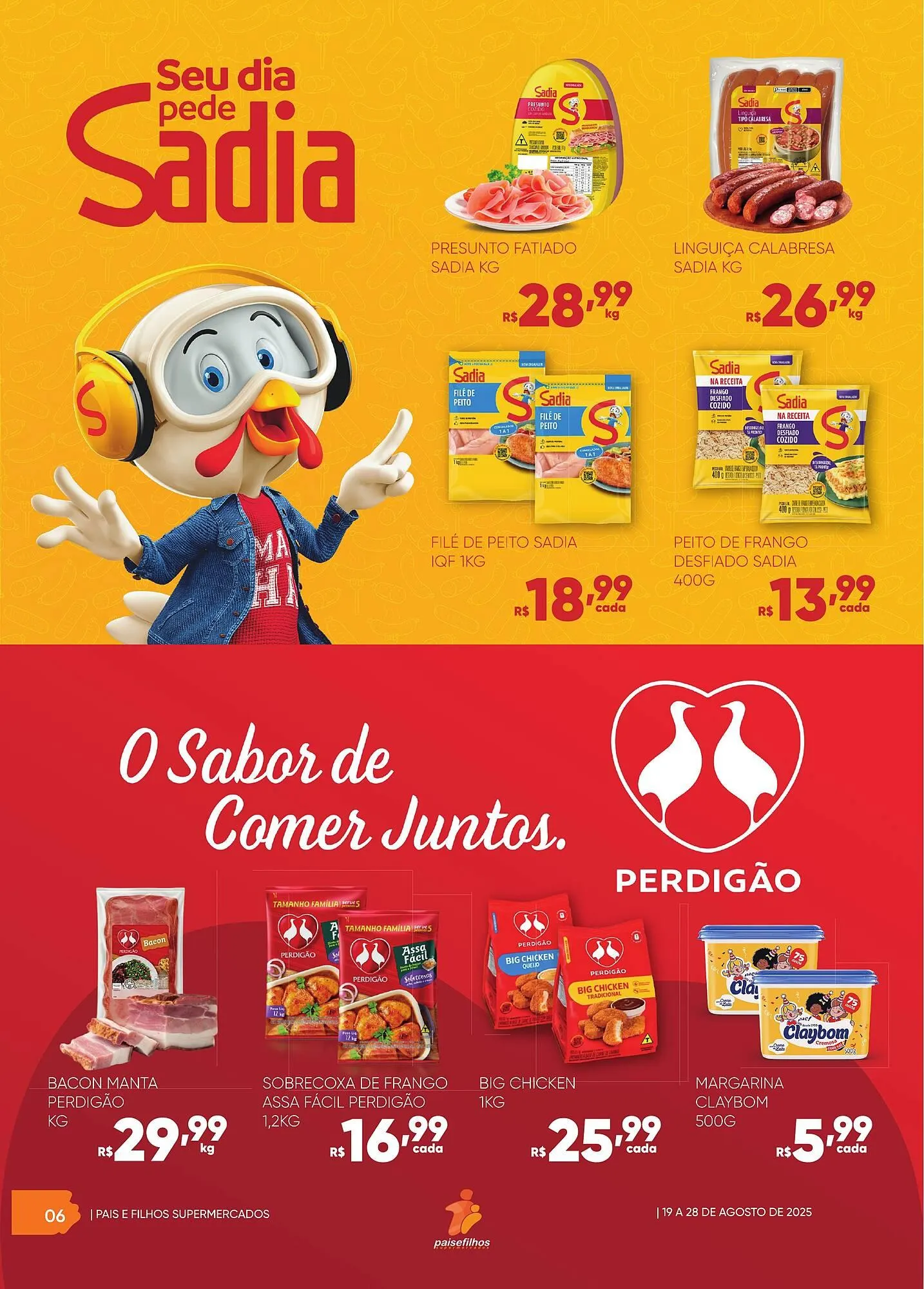 Encarte de Catálogo Pais e Filhos Supermercados 19 de agosto até 28 de agosto 2025 - Pagina 6