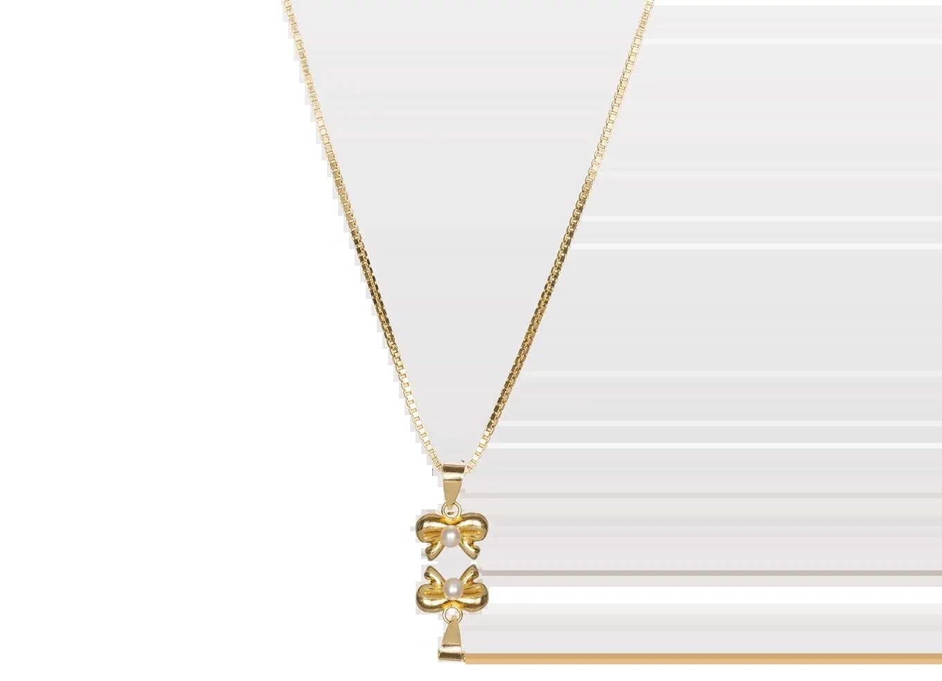 Pingente Lacinho de Pérola