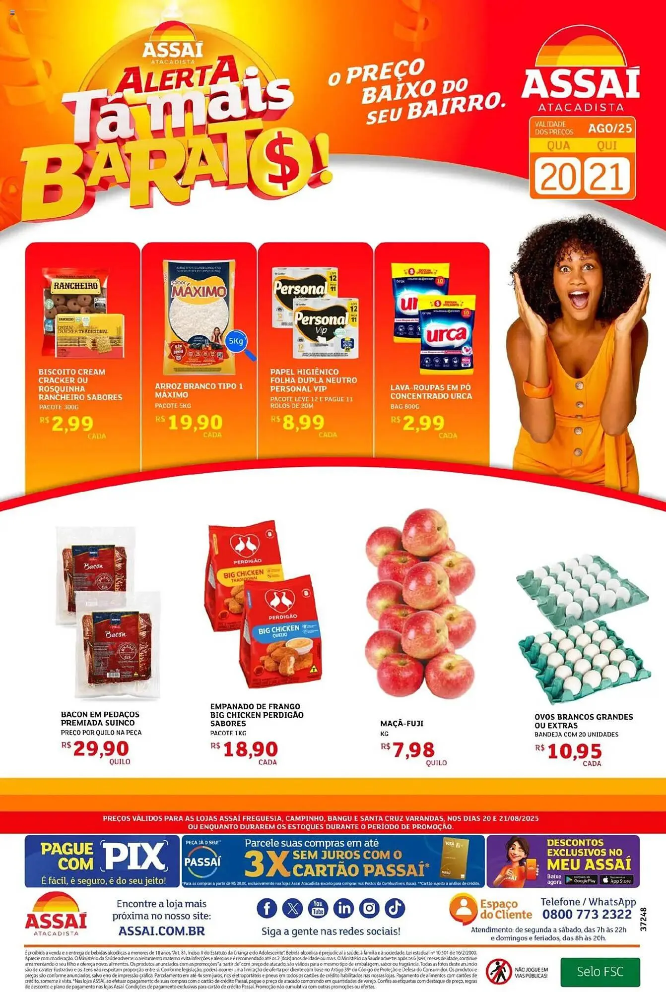 Encarte de Catálogo Assaí Atacadista 20 de agosto até 21 de agosto 2025 - Pagina 1