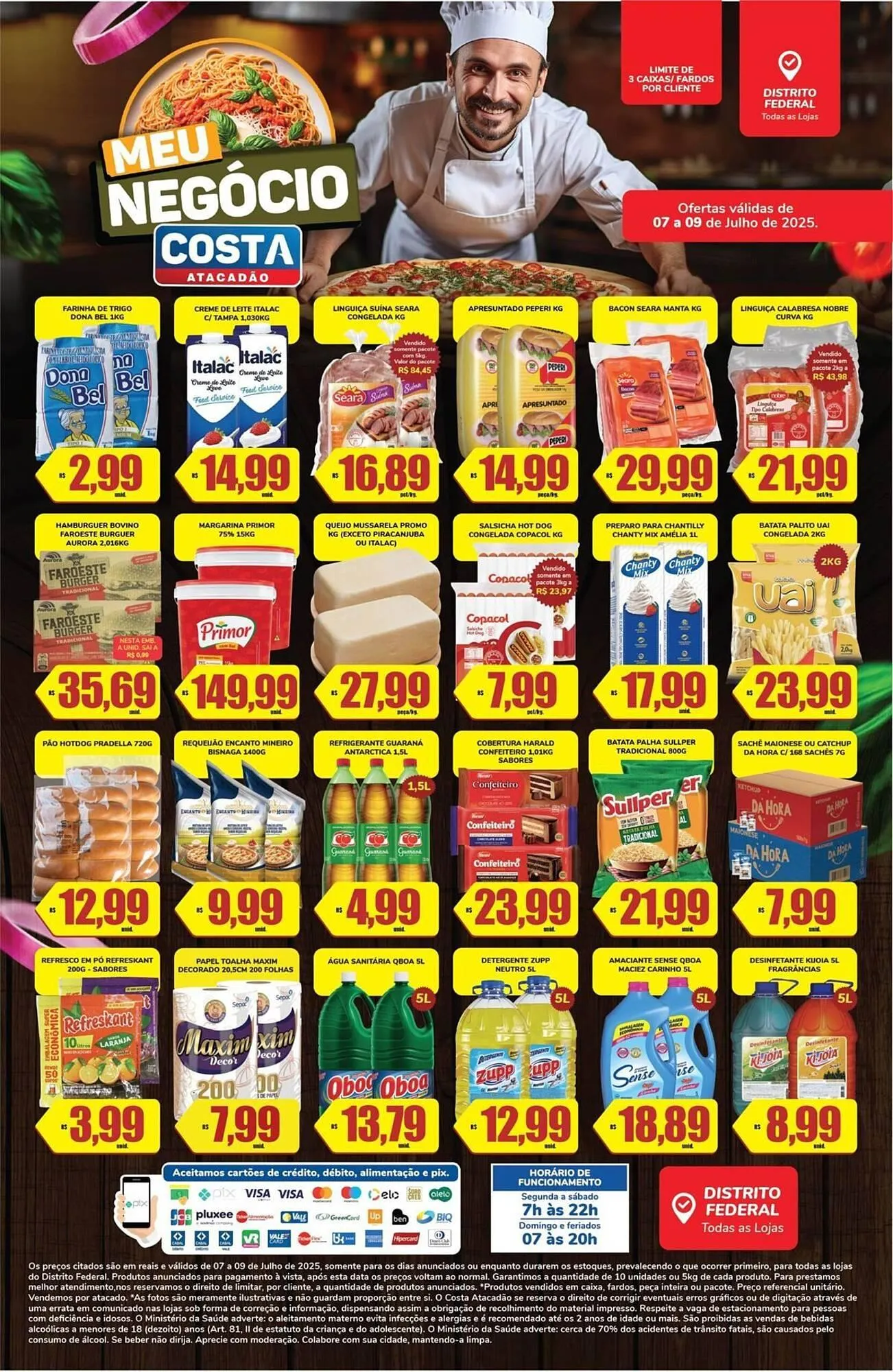 Encarte de Catálogo Costa Atacadão 8 de julho até 9 de julho 2025 - Pagina 1