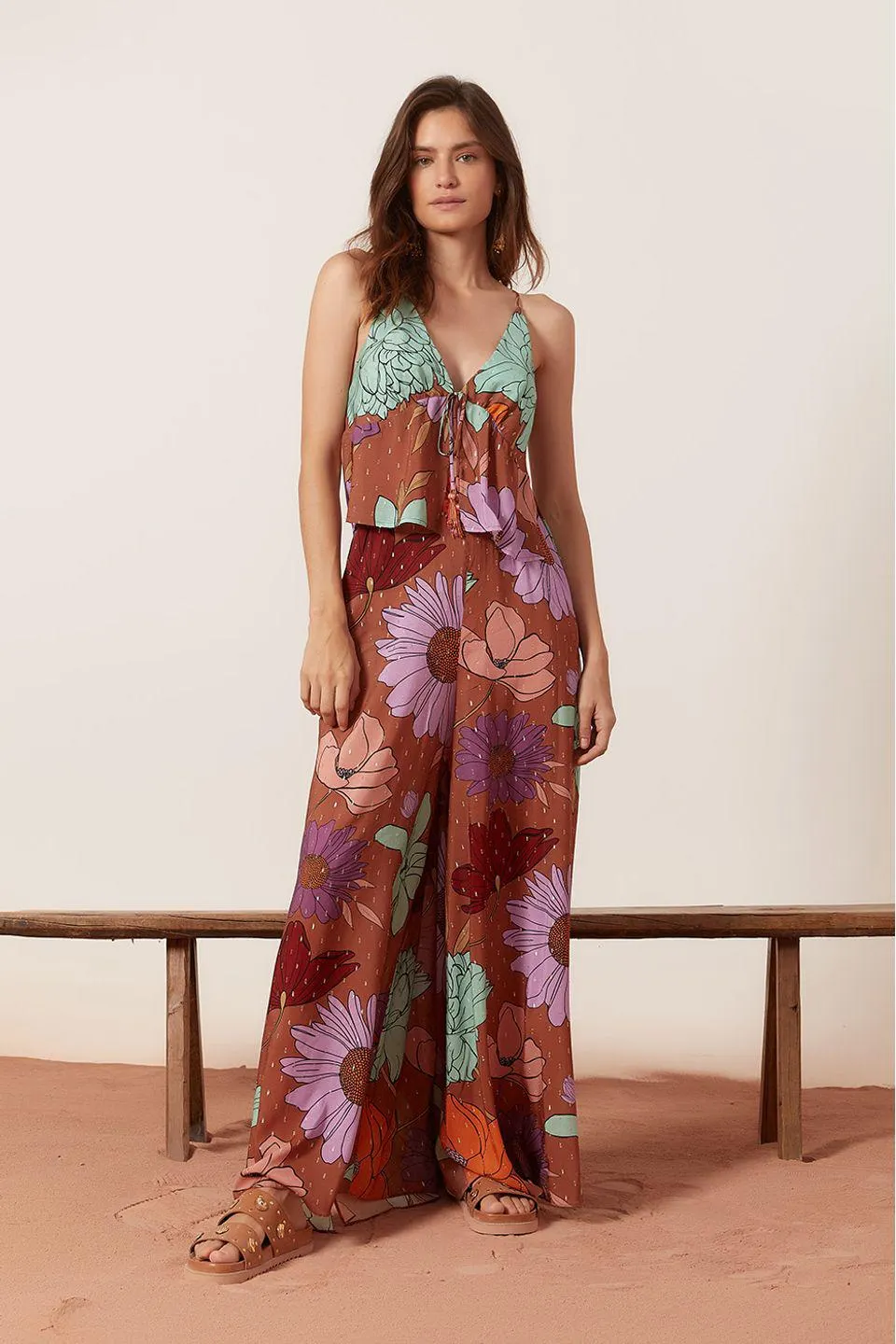 Blusa Estampa Jardim Secreto