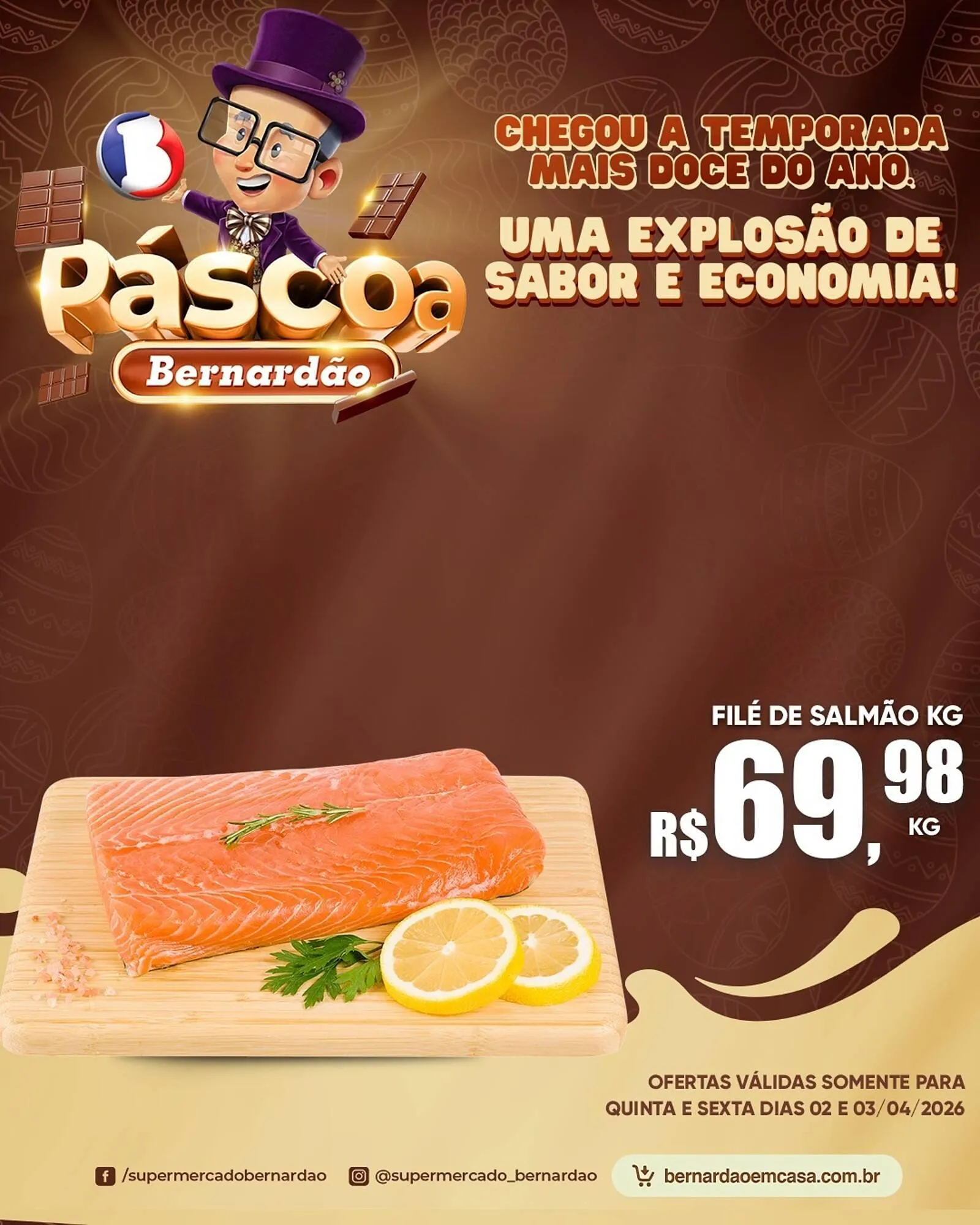 Encarte de Catálogo Supermercado Bernardão 2 de abril até 3 de abril 2026 - Pagina 1