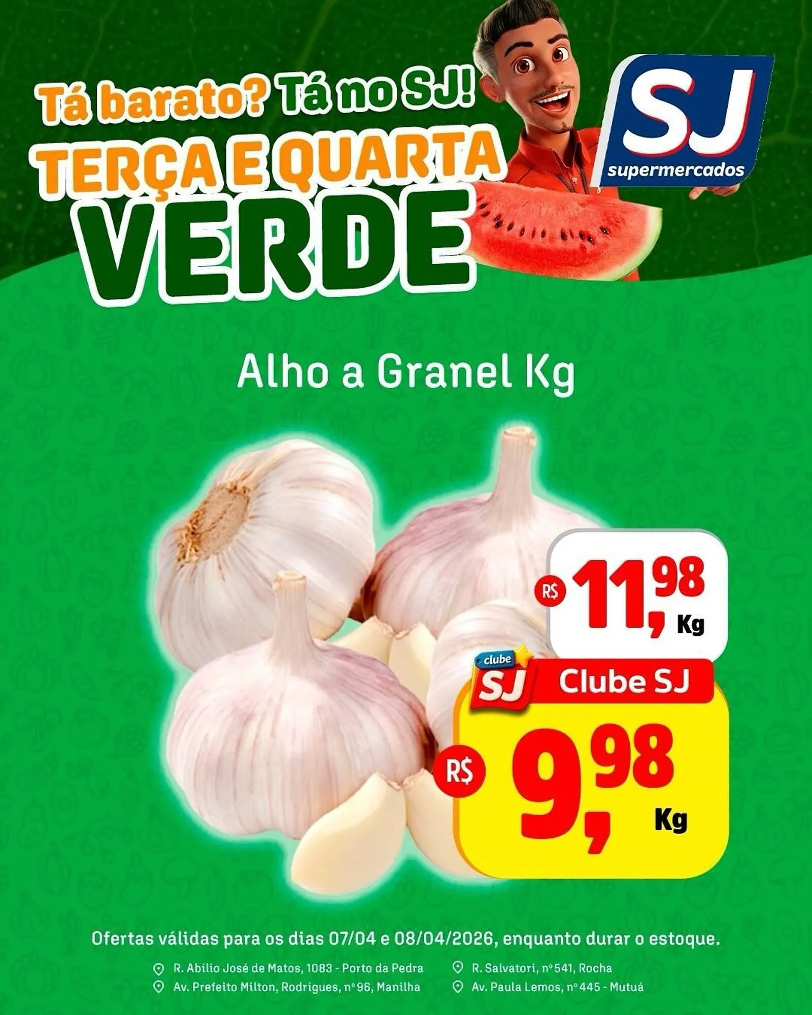 Encarte de Encarte Sj Supermercados 7 de abril até 8 de abril 2026 - Pagina 1