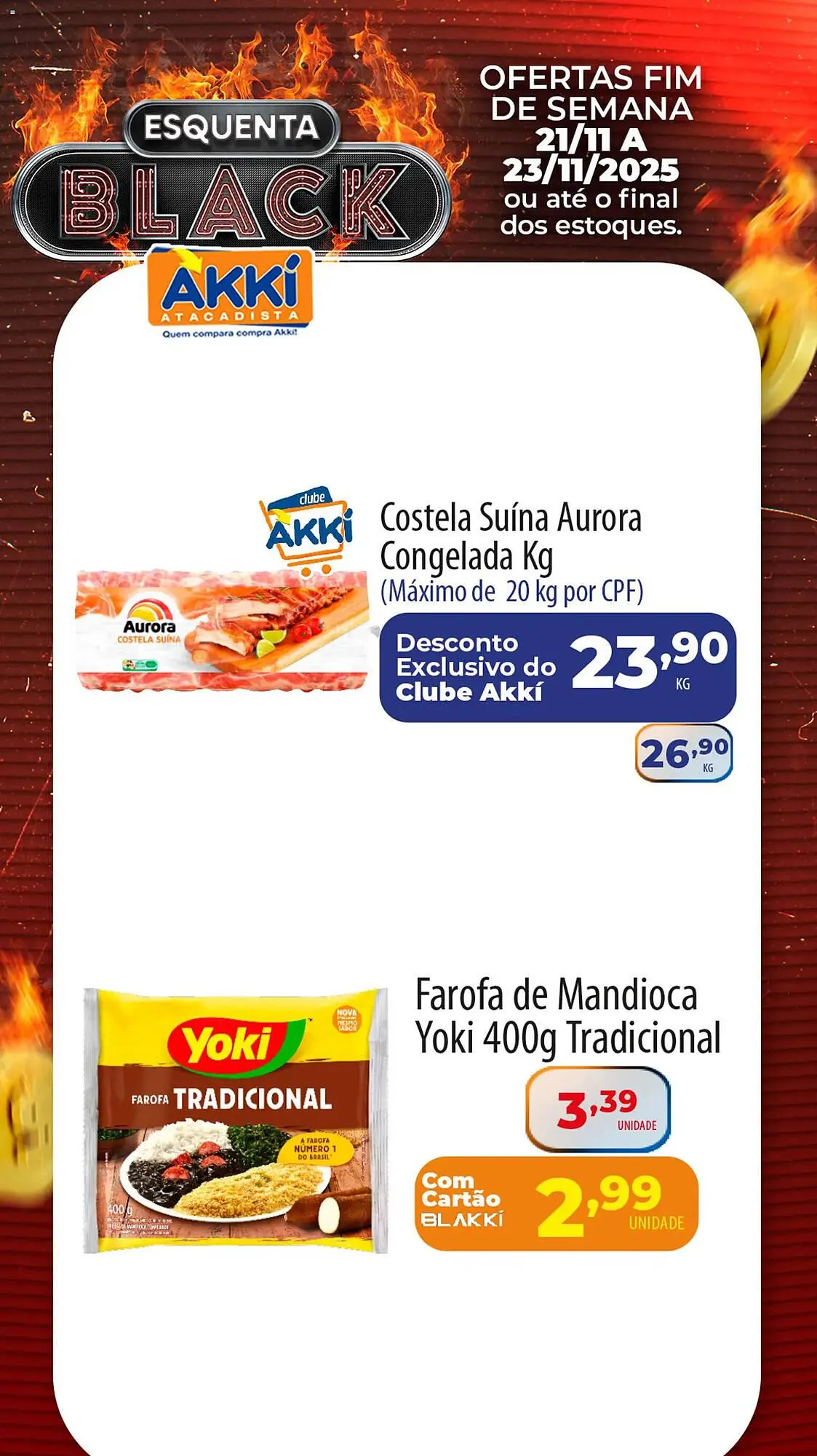 Encarte de Folheto Akki Atacadista 21 de novembro até 23 de novembro 2025 - Pagina 3