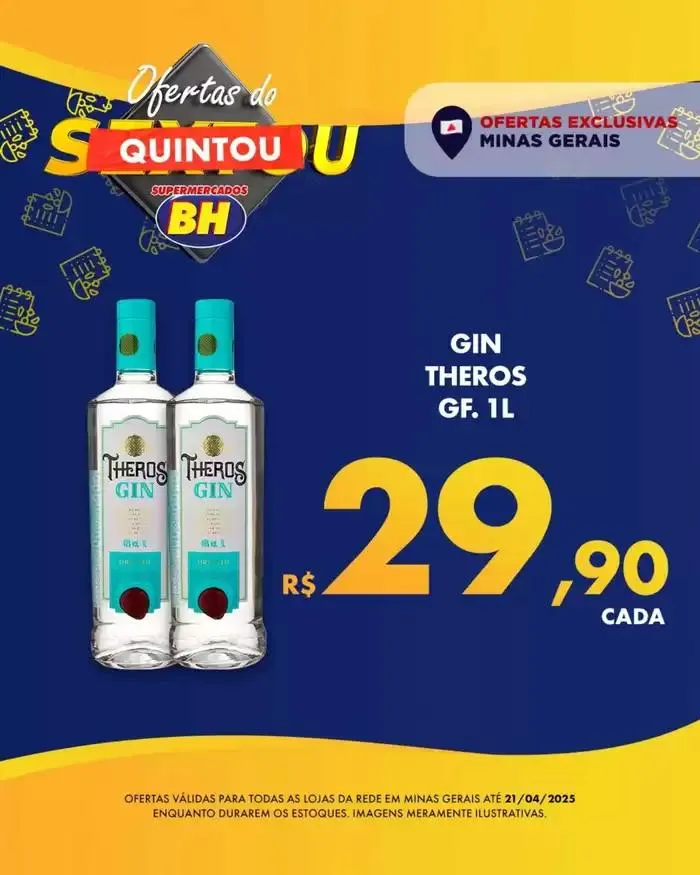 Encarte de Encarte Supermercados BH 18 de abril até 21 de abril 2025 - Pagina 1