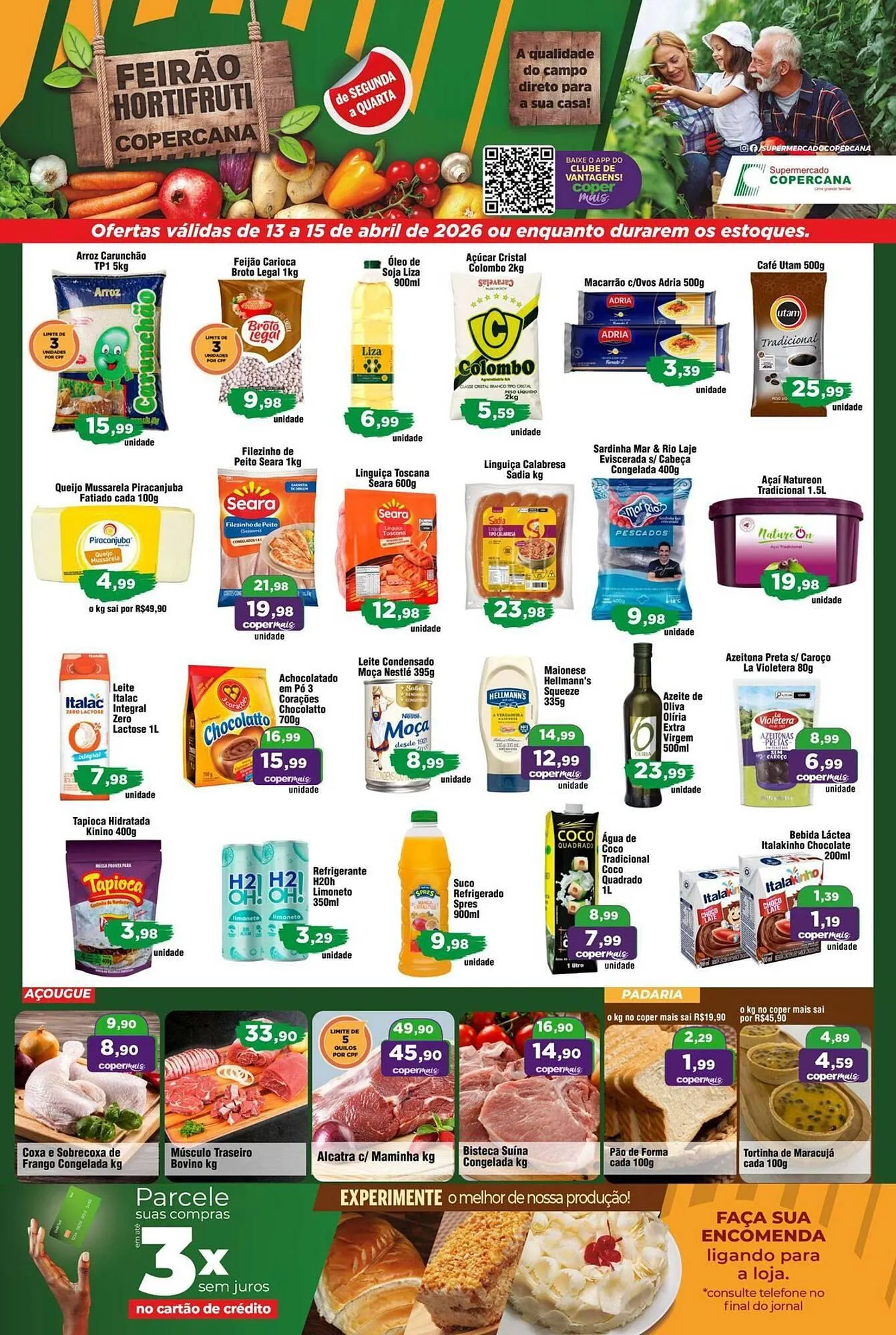 Encarte de Tabloide Copercana 13 de abril até 15 de abril 2026 - Pagina 1
