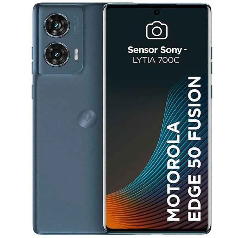 Smartphone Motorola Edge 50 Fusion 5G Azul Petróleo 256GB Tela 6.7" Câmera 50MP 16GB RAM Boost