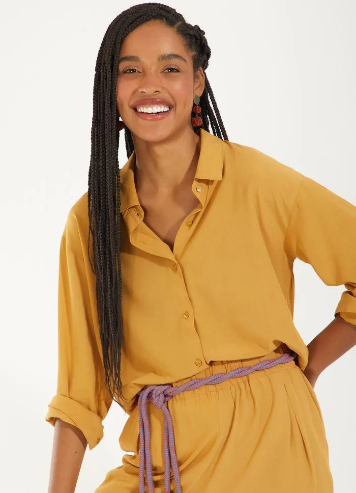 Camisa viscose movimento amarelo
