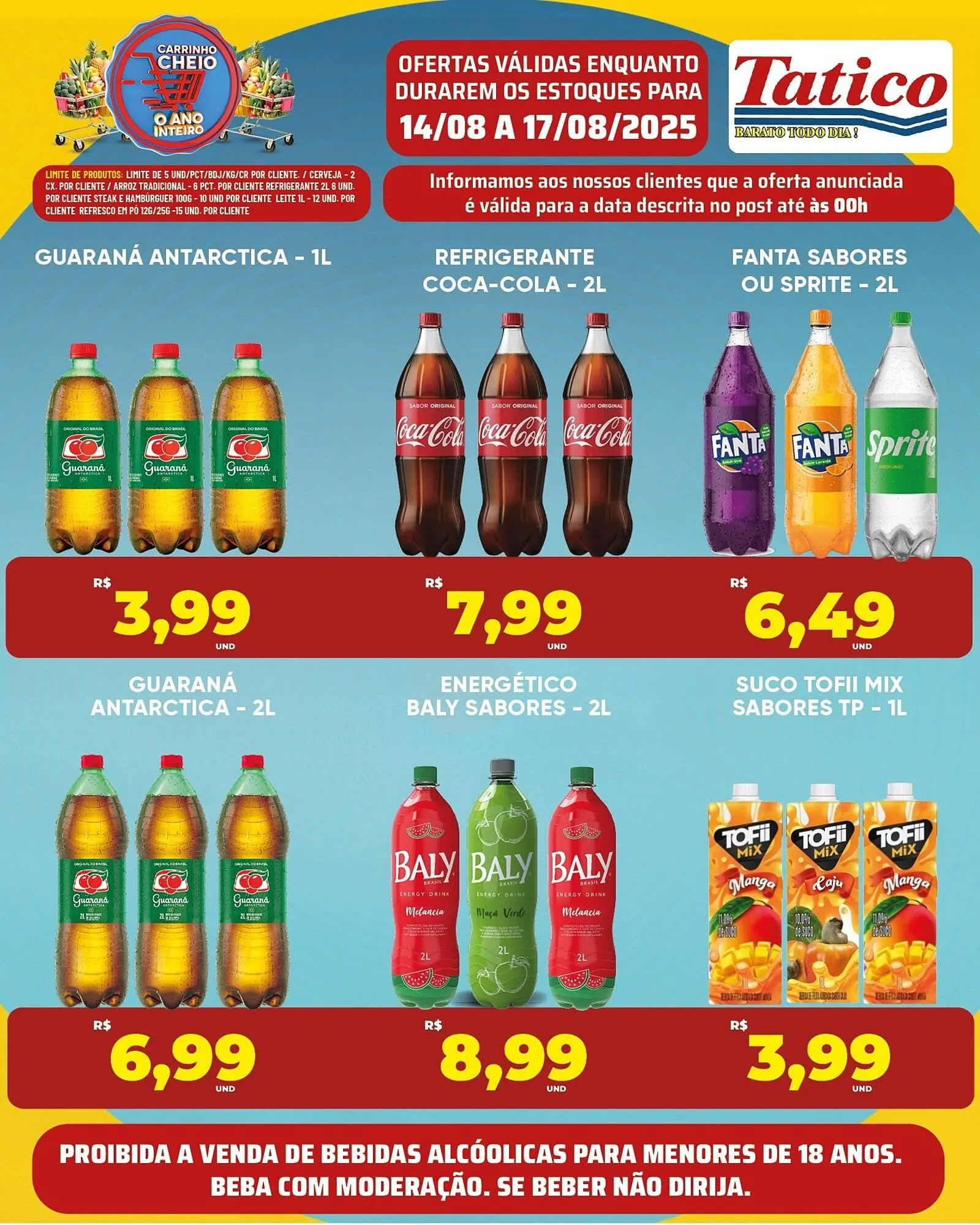 Encarte de Catálogo Tatico 14 de agosto até 17 de agosto 2025 - Pagina 1
