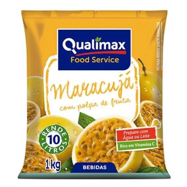 Suco Qualimax em Pó Maracujá 1kg 1 UN