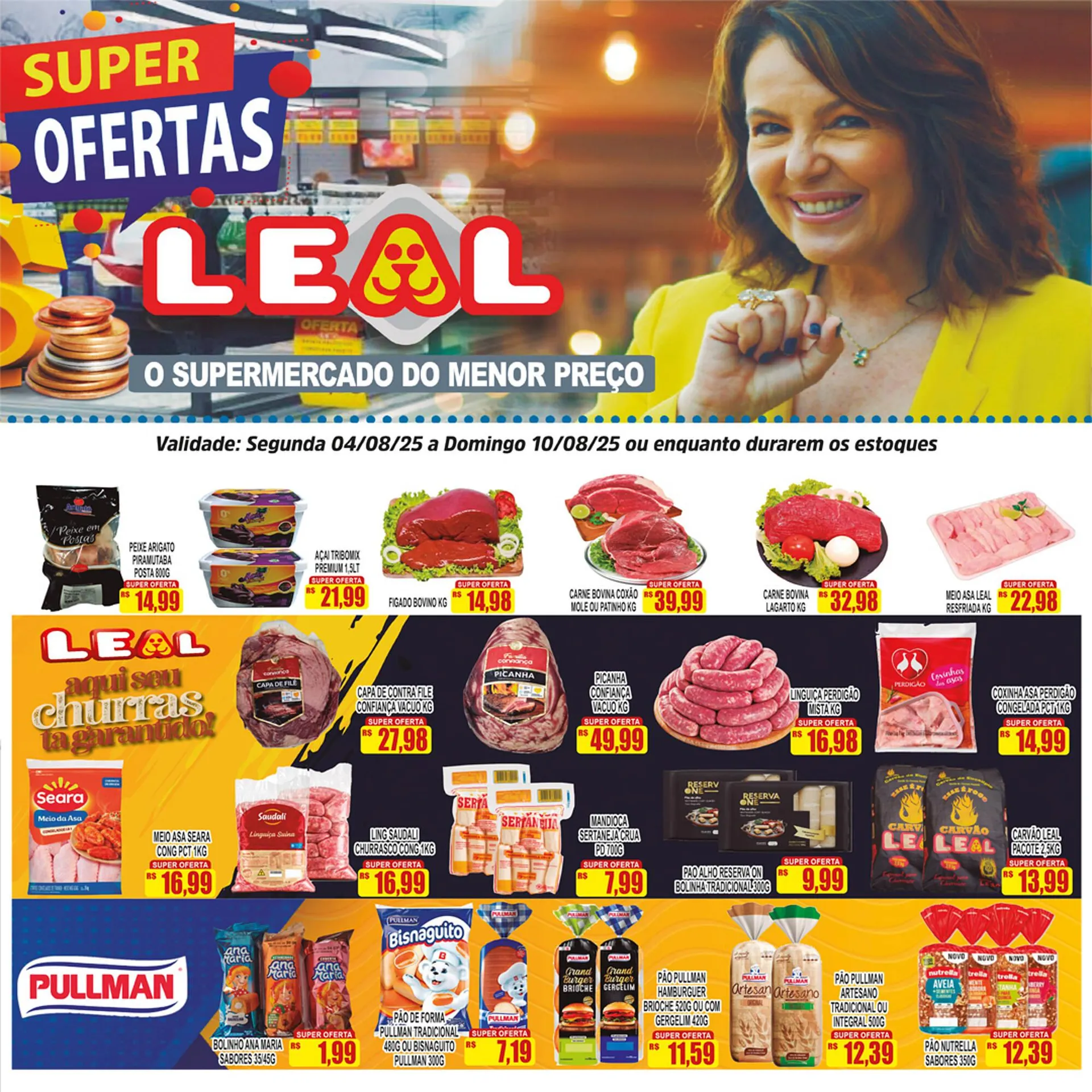Encarte de Catálogo Supermercado leal 4 de agosto até 10 de agosto 2025 - Pagina 3