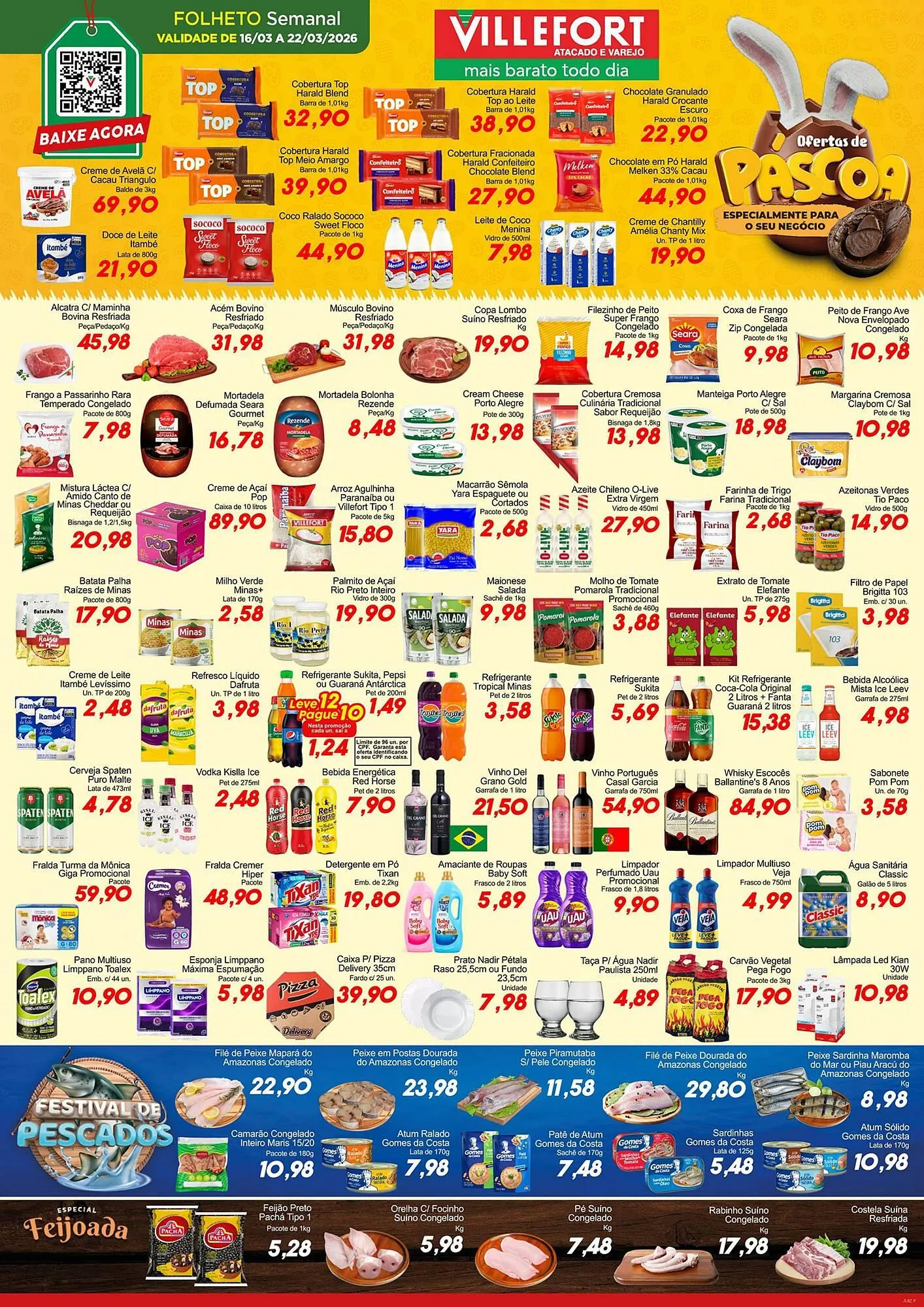 Encarte de Catálogo Villefort Atacadista 16 de março até 22 de março 2026 - Pagina 1
