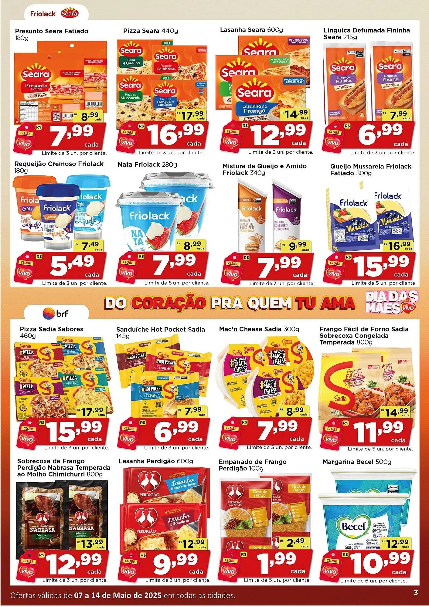 Encarte de Catálogo Rede Vivo 7 de maio até 14 de maio 2025 - Pagina 3