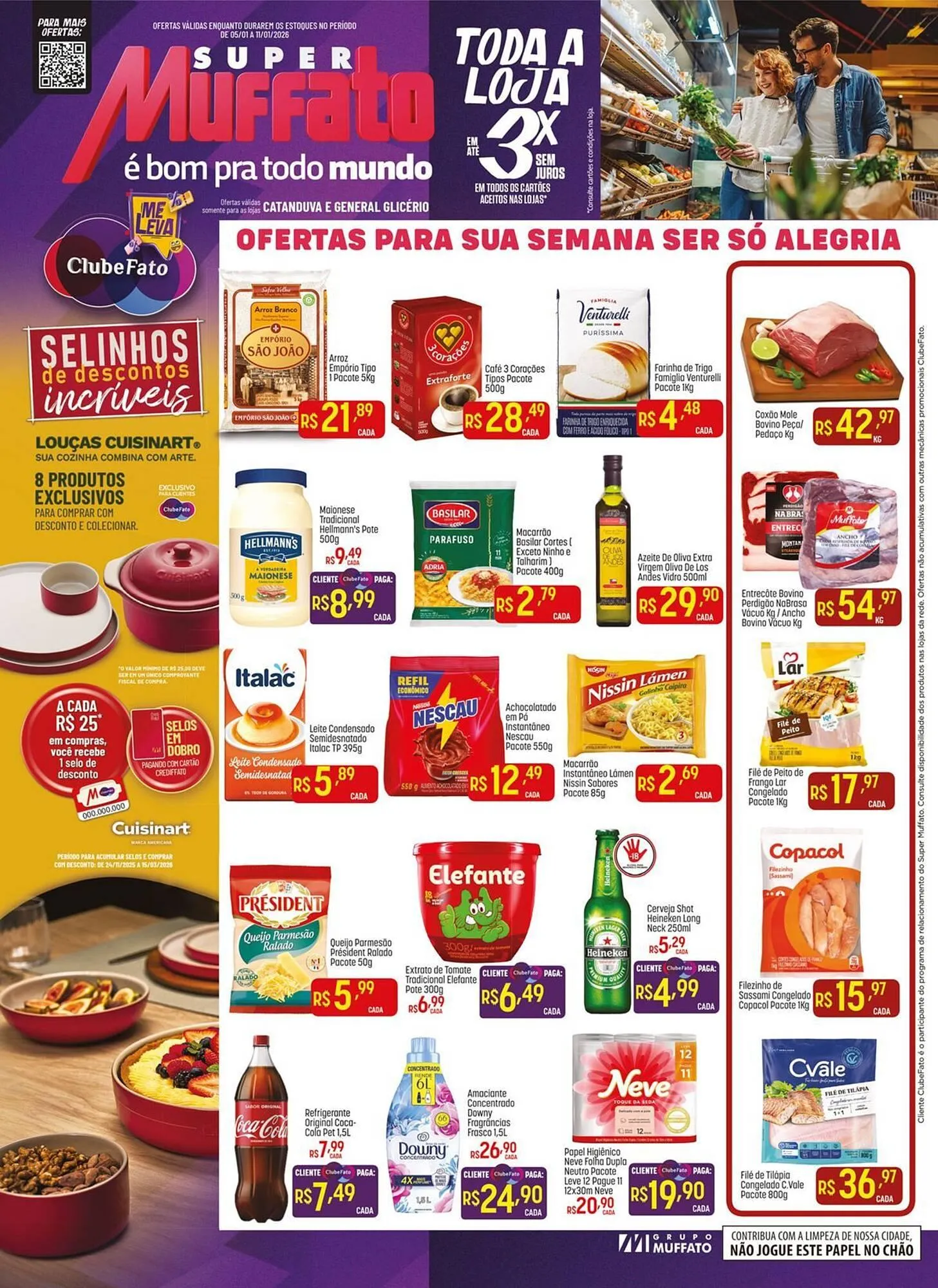 Encarte de Encarte Muffato 5 de janeiro até 11 de janeiro 2026 - Pagina 1