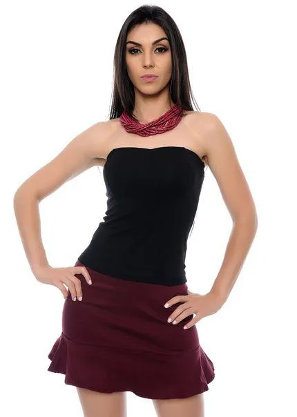 Blusa B Bonnie Tomara Que Caia Preto