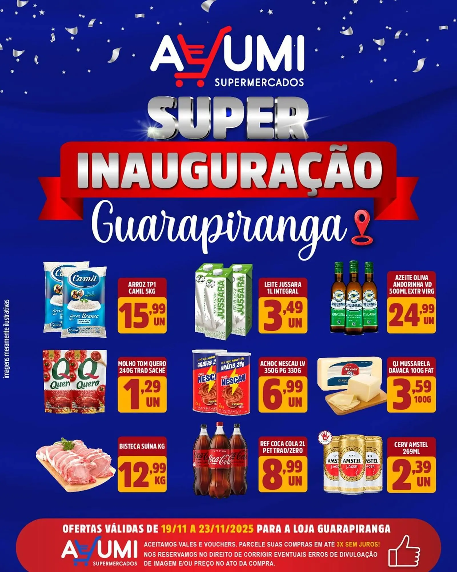 Encarte de Folheto Ayumi Supermercados 19 de novembro até 23 de novembro 2025 - Pagina 1