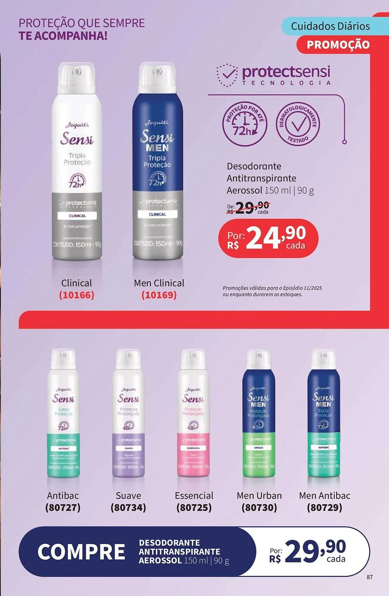 Encarte de Catálogo Jequiti 1 de novembro até 30 de novembro 2025 - Pagina 87