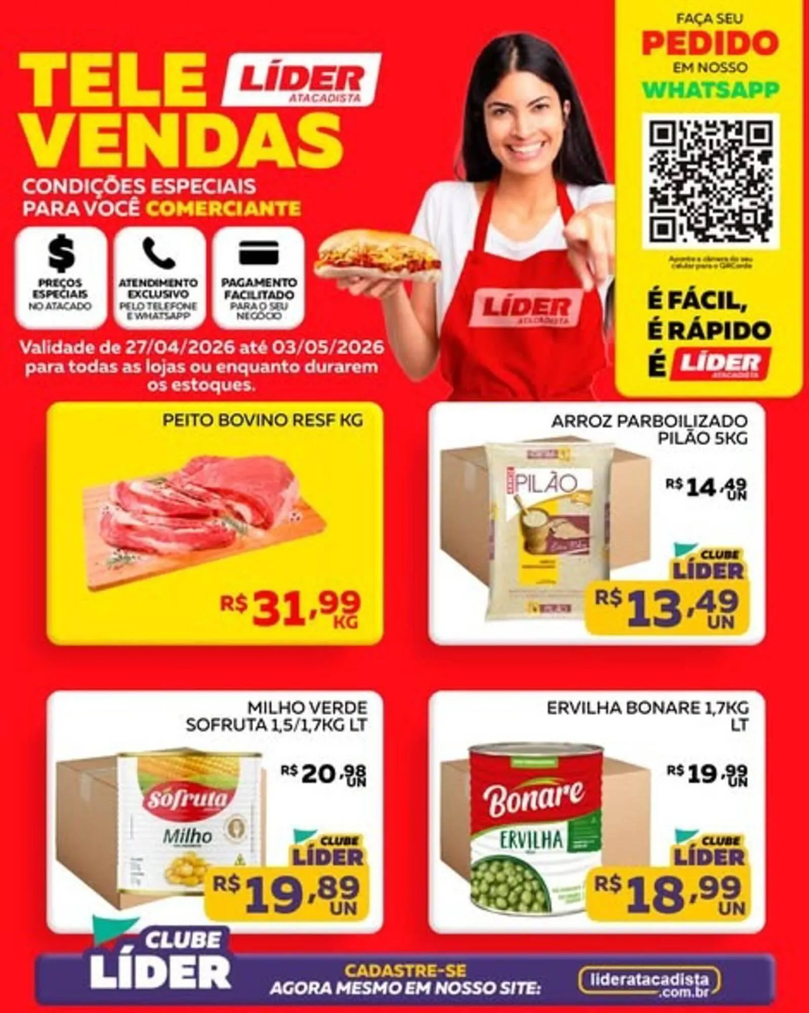 Encarte de Encarte Lider Atacadista 27 de abril até 3 de maio 2026 - Pagina 1