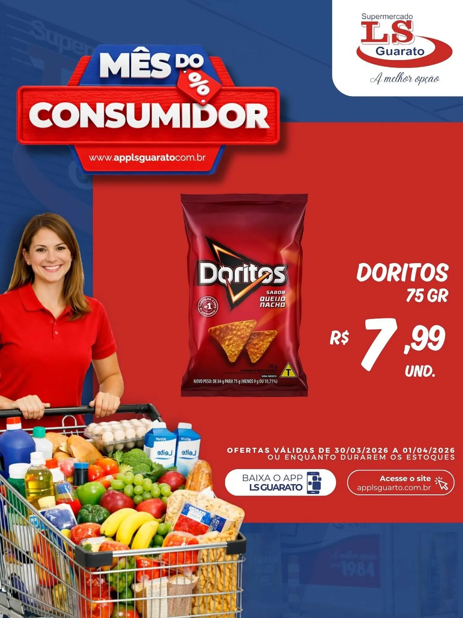 Encarte de Catálogo Supermercado LS Guarato 30 de março até 1 de abril 2026 - Pagina 1