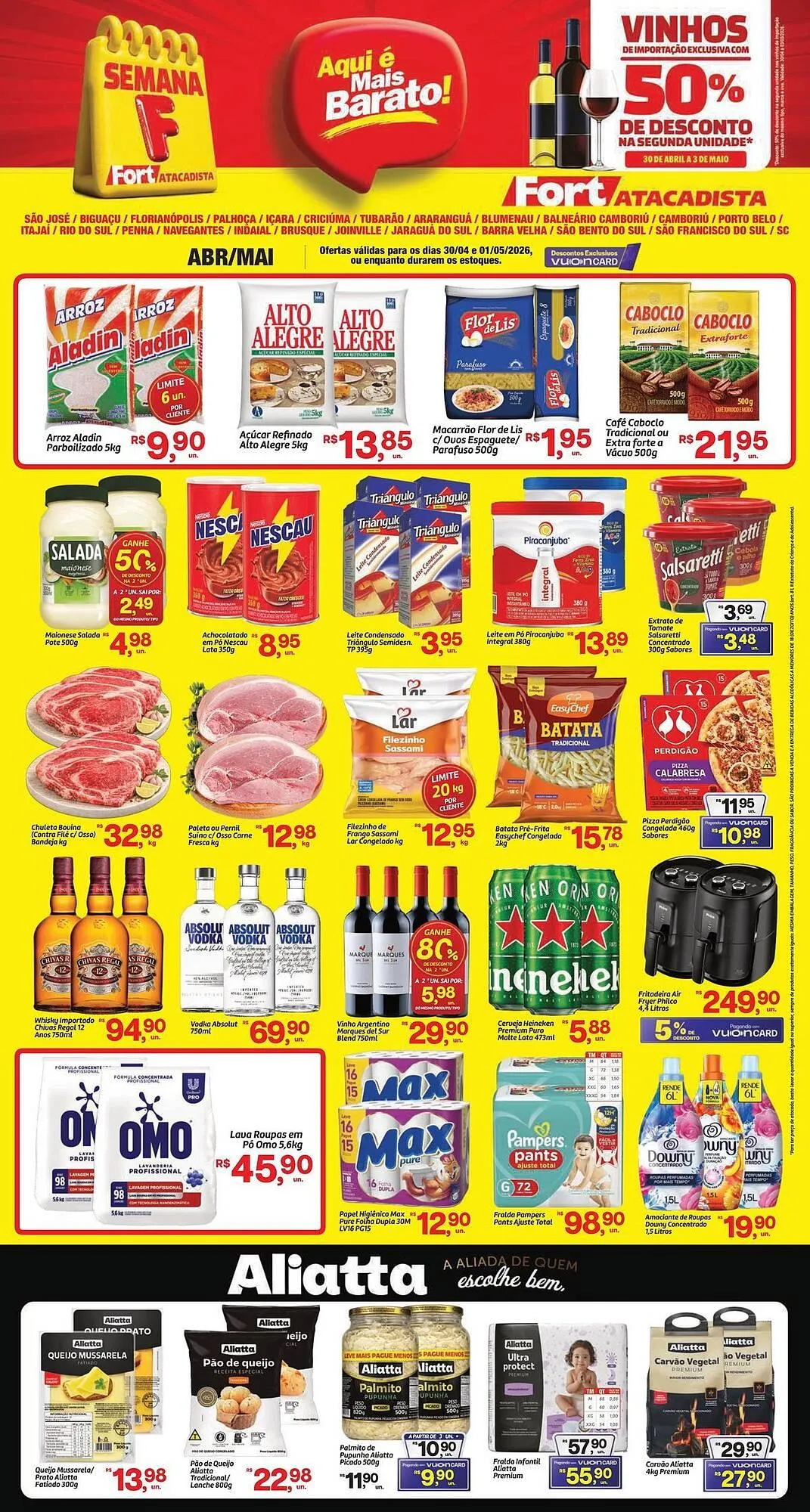 Encarte de Tabloide Fort Atacadista 30 de abril até 1 de maio 2026 - Pagina 1